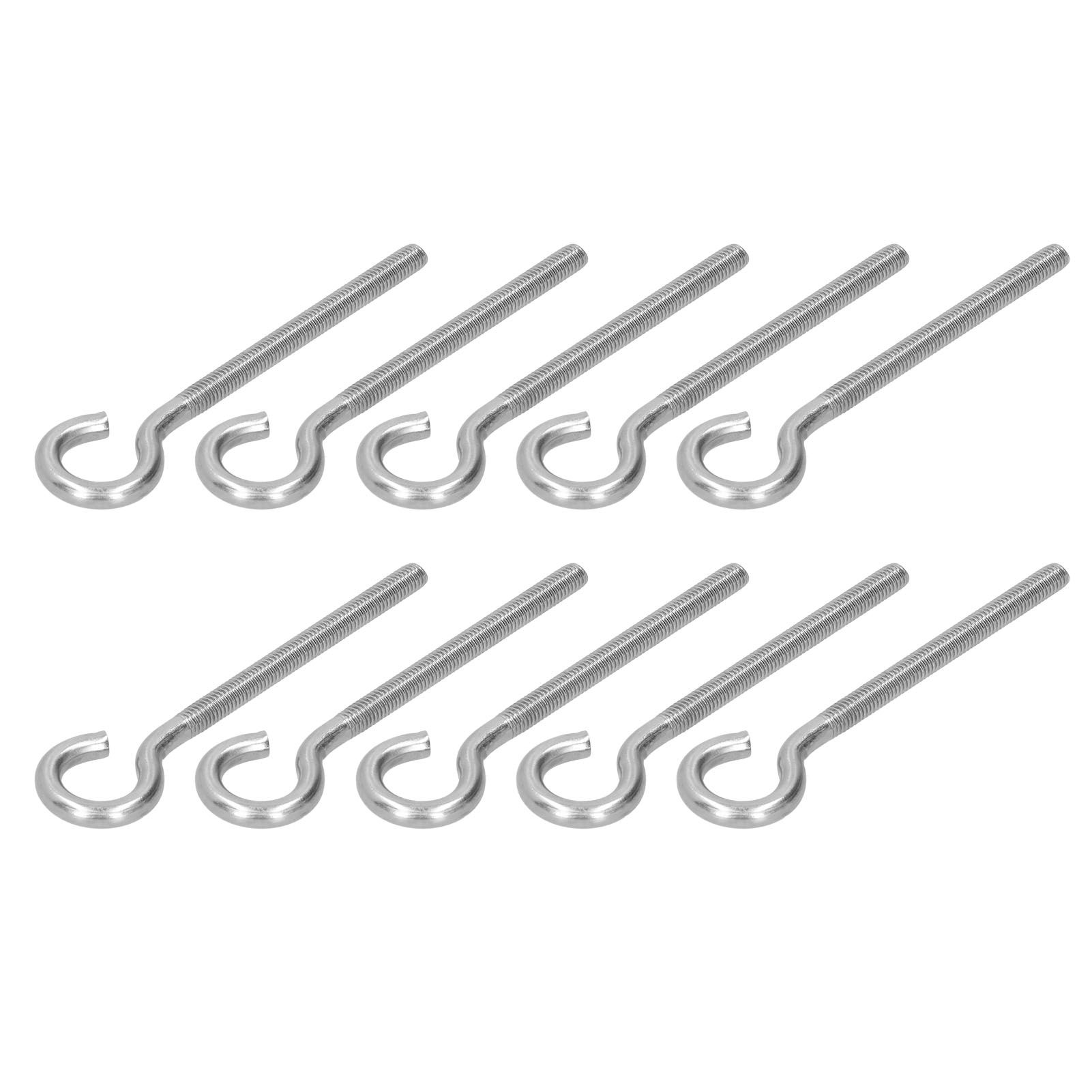 10Pcs M6 Ring Bolt 304 Stainless Steel Sunshade Net Thread Ring Screw Hook view 6