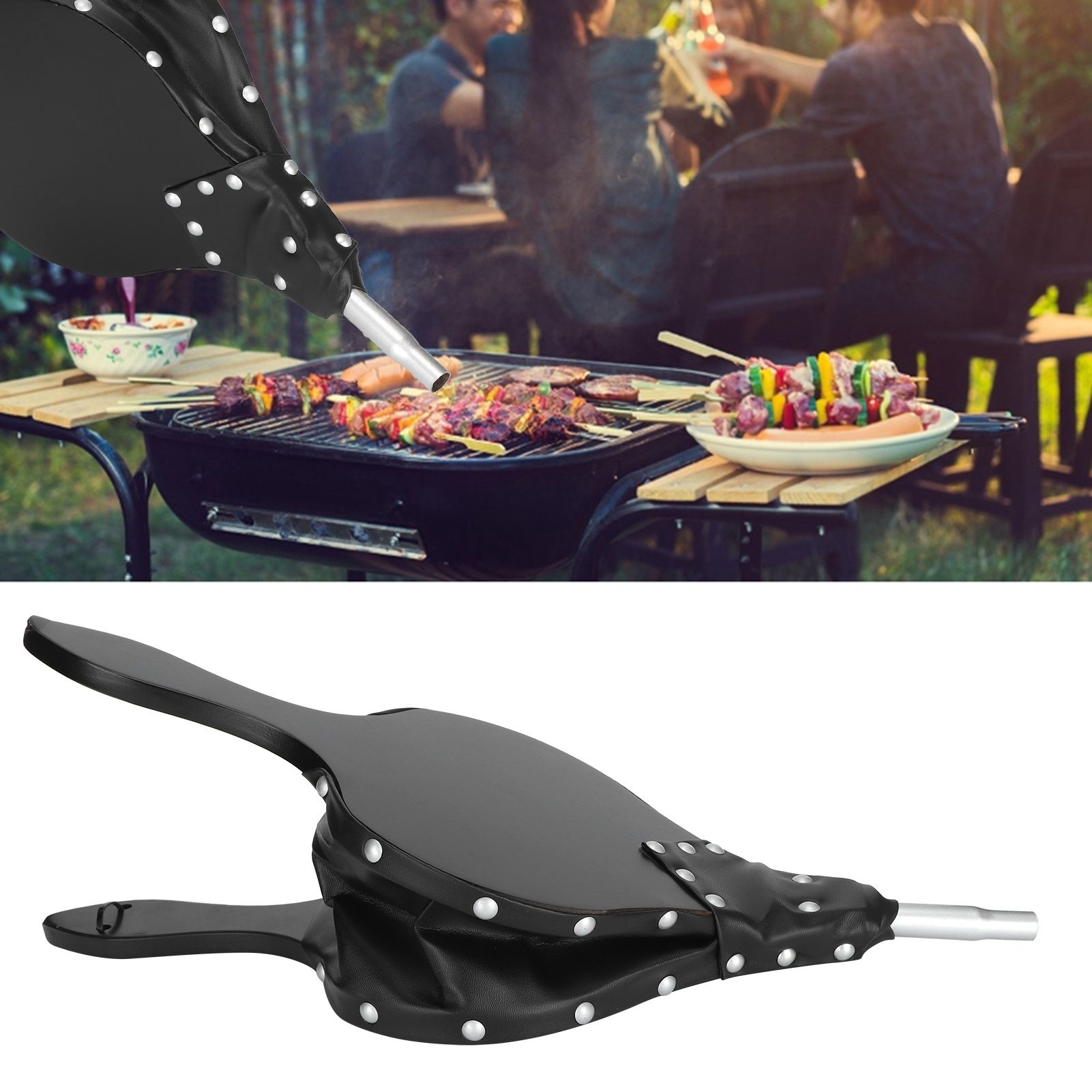 Fireplace Bellows Manual Wooden Blower for Indoor Outdoor Camping Barbecues view 10