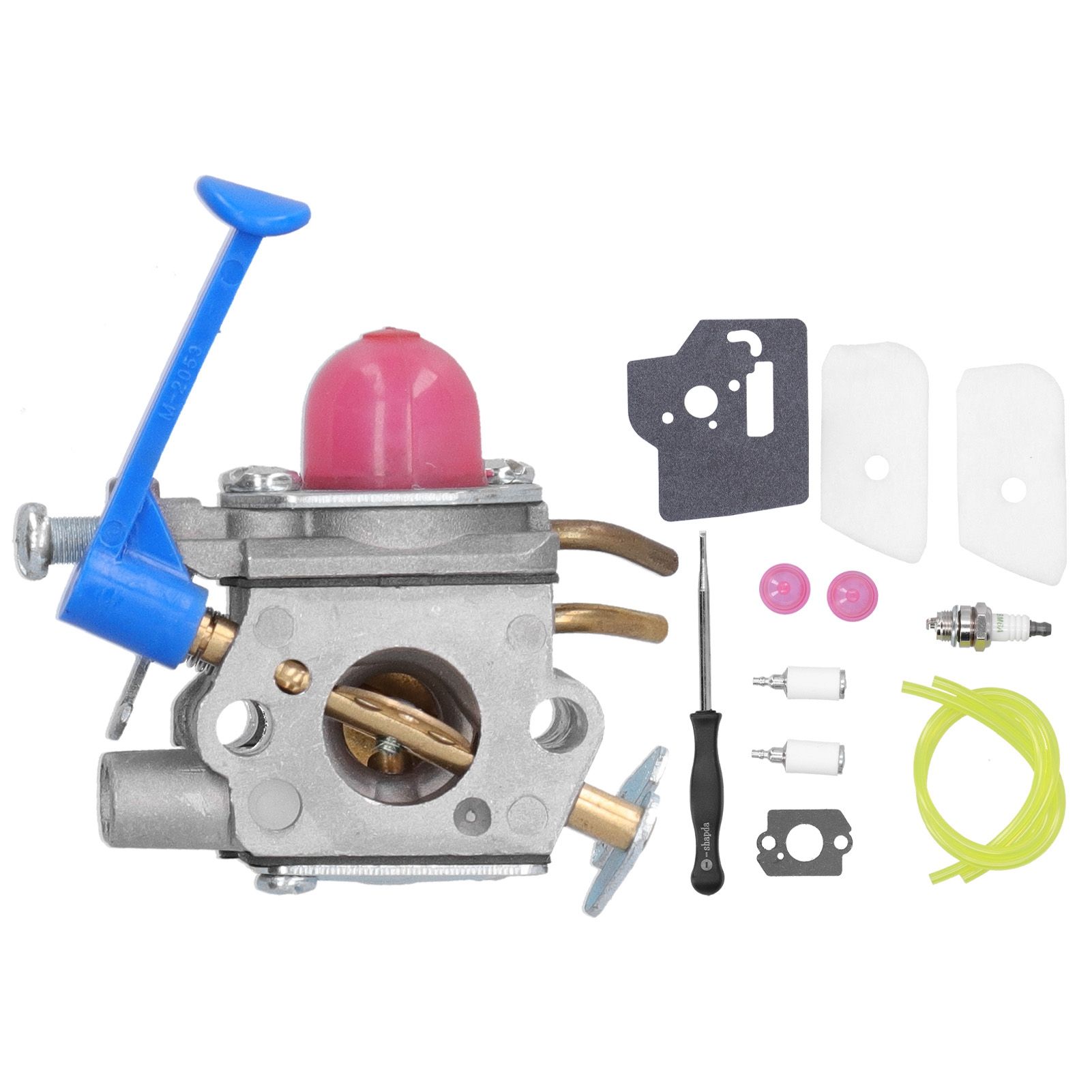 Carburetor Air Filter Fuel Line Fuel Filter Kit Assembly Fit for Poulan 124L — image 1