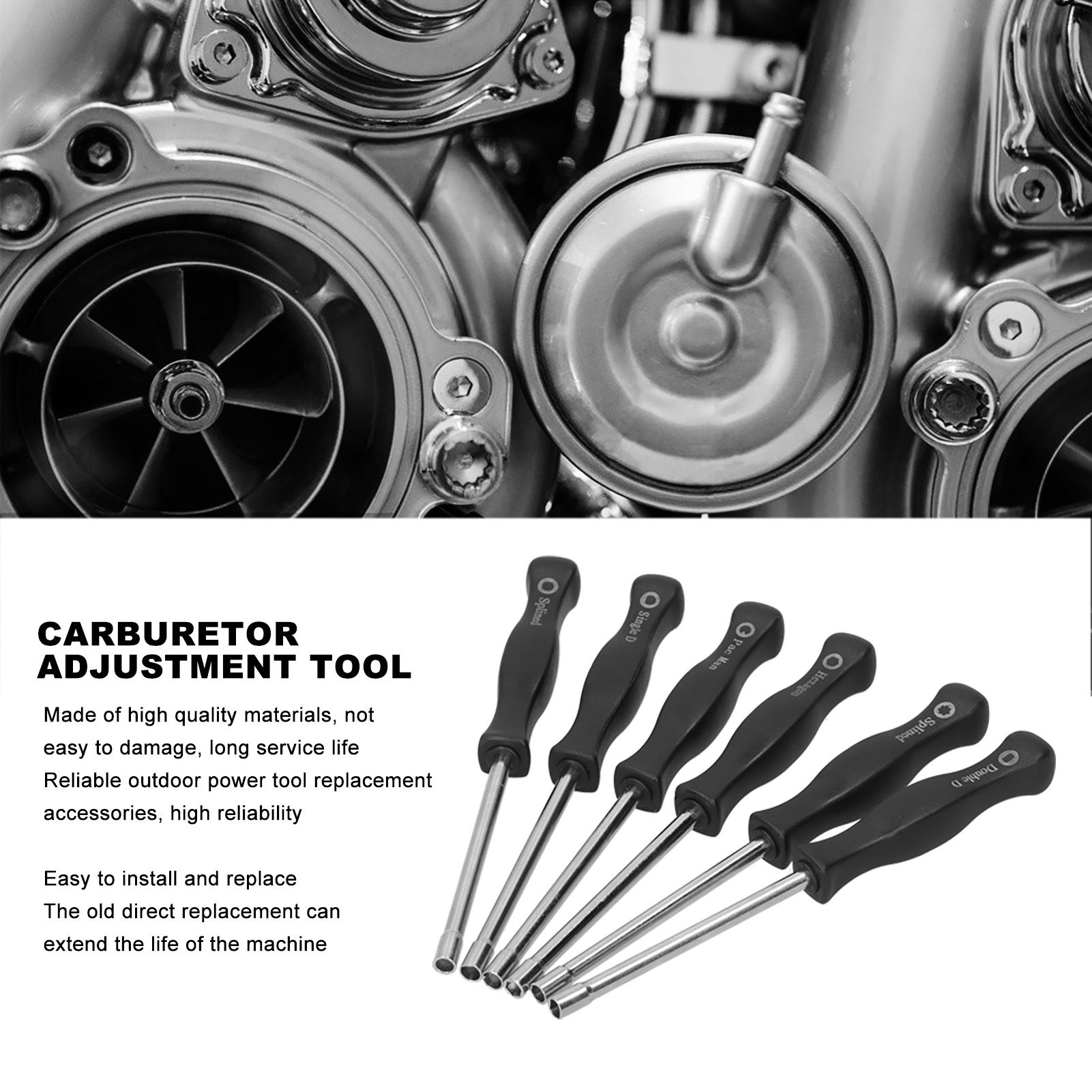 6PCS/Set Carburetor Adjustment Tool Kit Carburetor Adjustment Screwdriver view 15