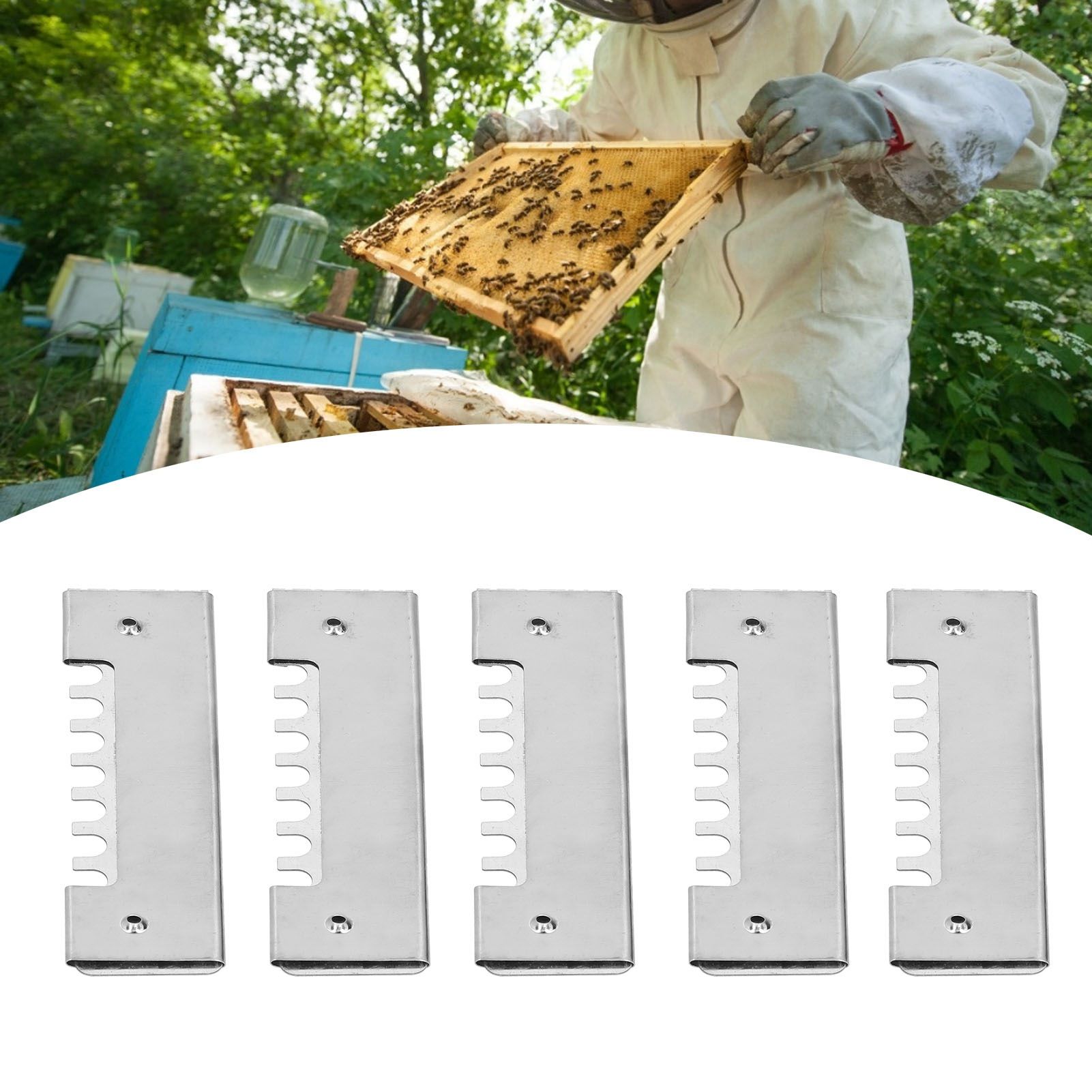 5Pcs Beehive Door Entrance Gate Stainless Steel Anti Escape Guard Beekeeping view 10
