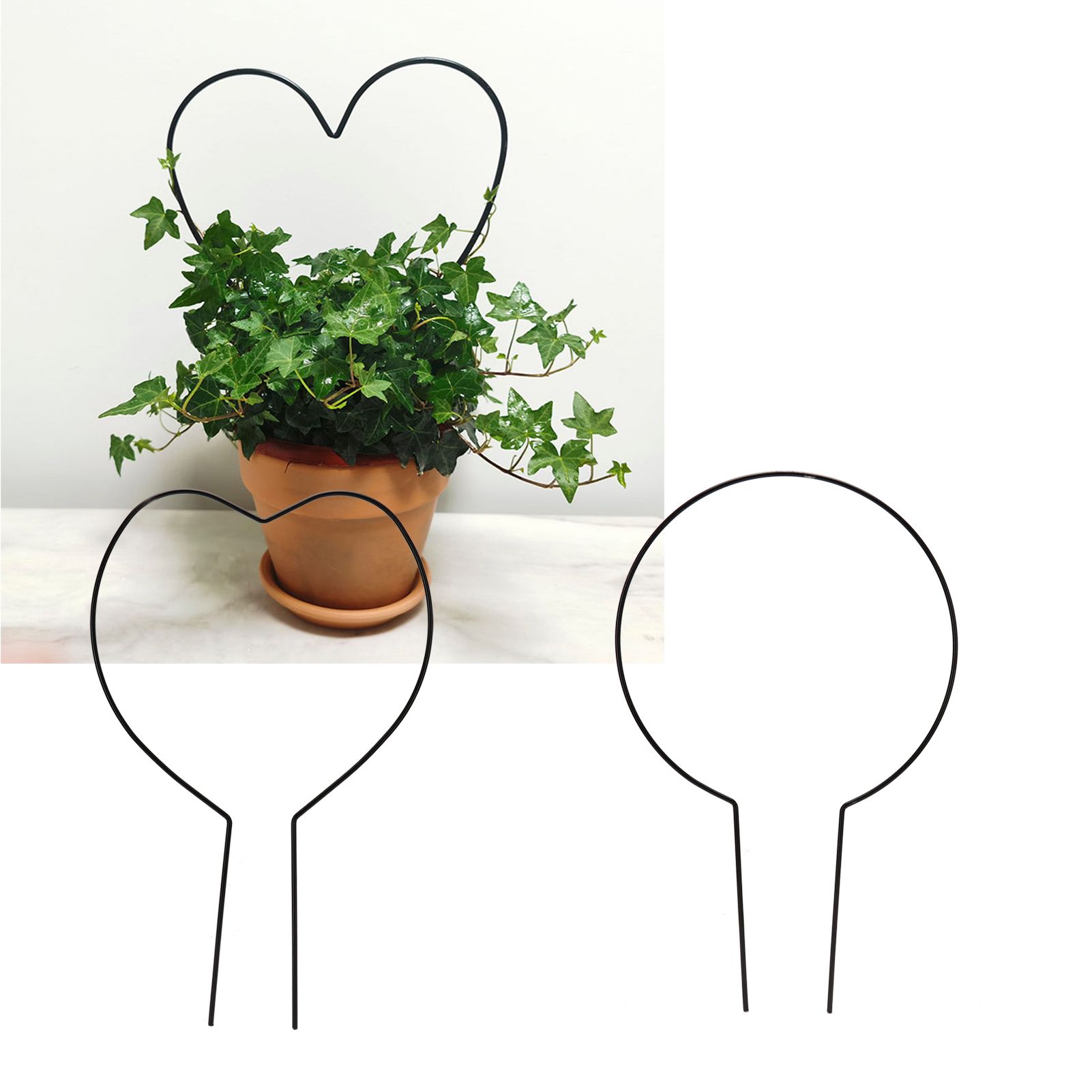 2pcs Vine Plant Support Wire Iron Garden Trellis Potted Climbing Plants Holder view 9