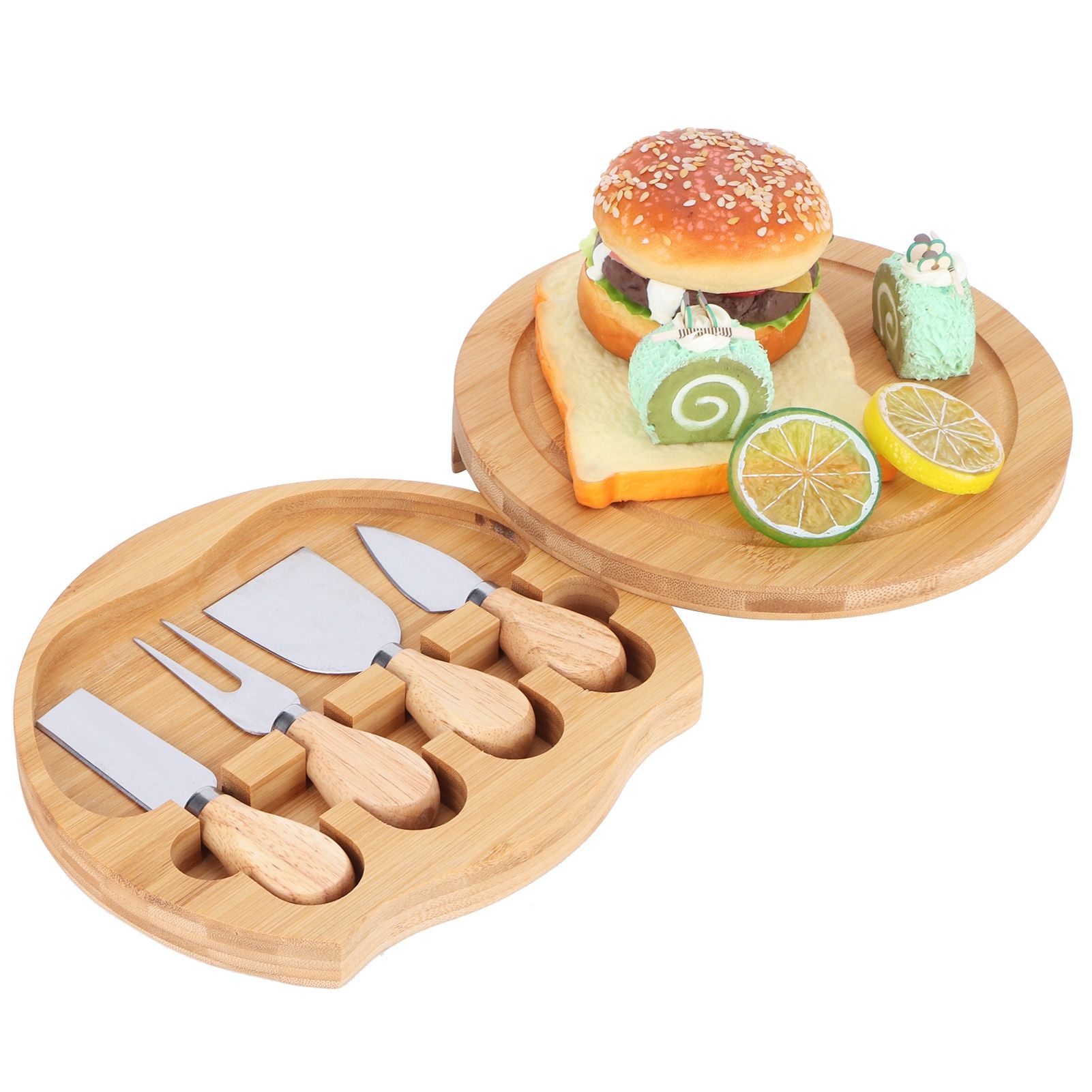 Stainless Steel Cheese Knives Wood Handle Cheese Cutting Knife Cutter Set view 7