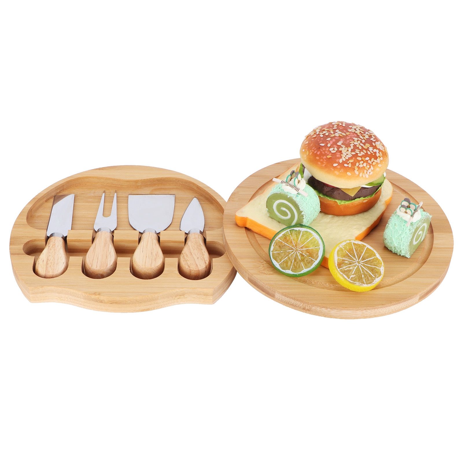 Stainless Steel Cheese Knives Wood Handle Cheese Cutting Knife Cutter Set view 8