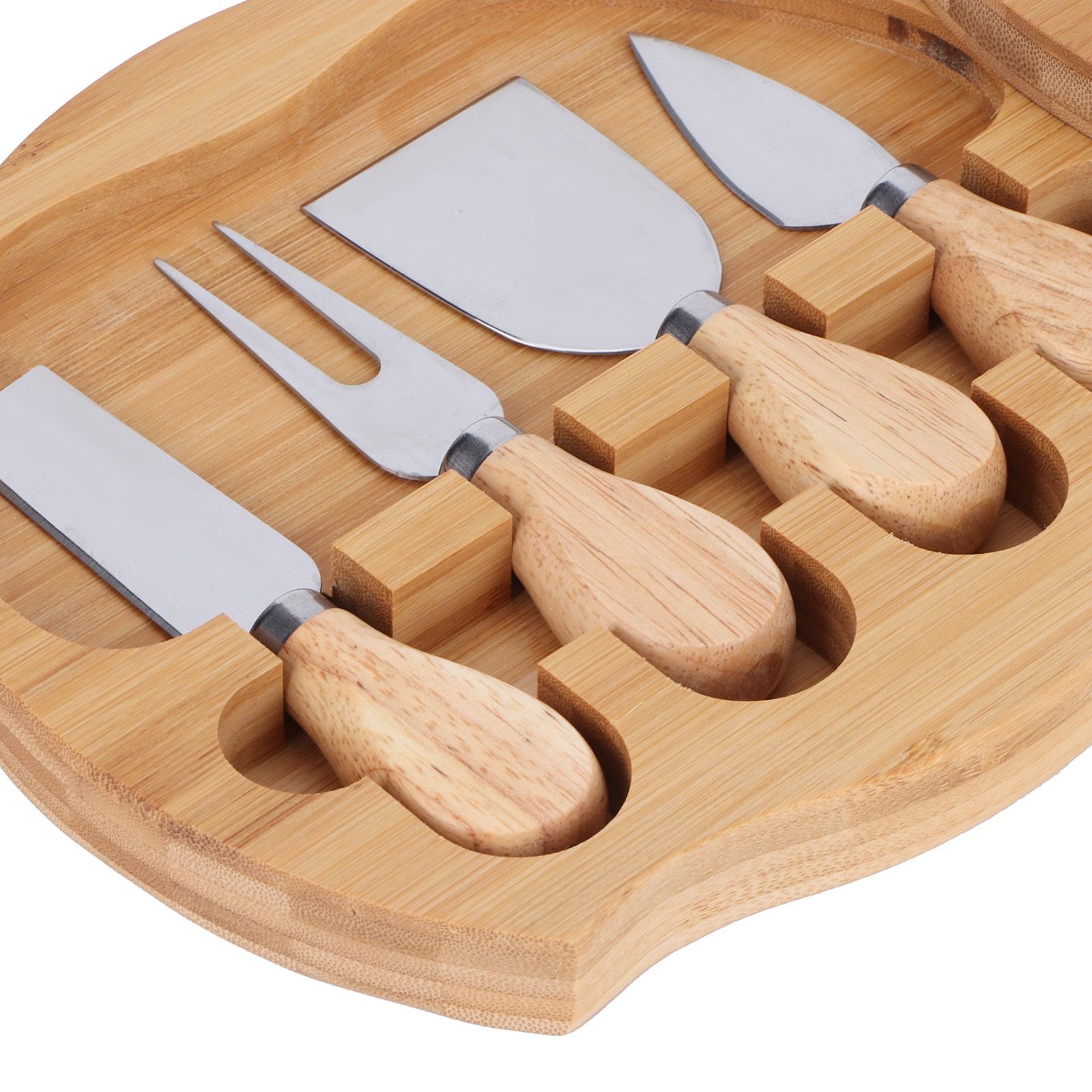 Stainless Steel Cheese Knives Wood Handle Cheese Cutting Knife Cutter Set view 12