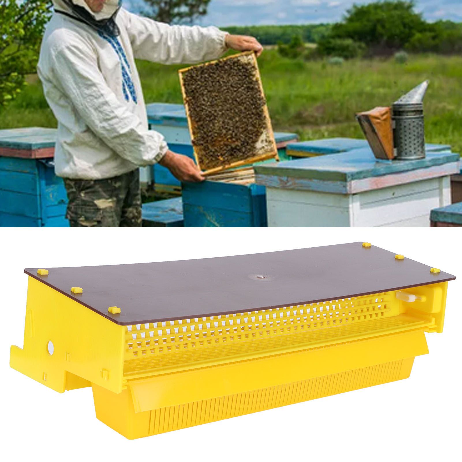 2 Set Pollen Trap Catcher Pollen Collector Apiculture Tools Beekeeping view 9