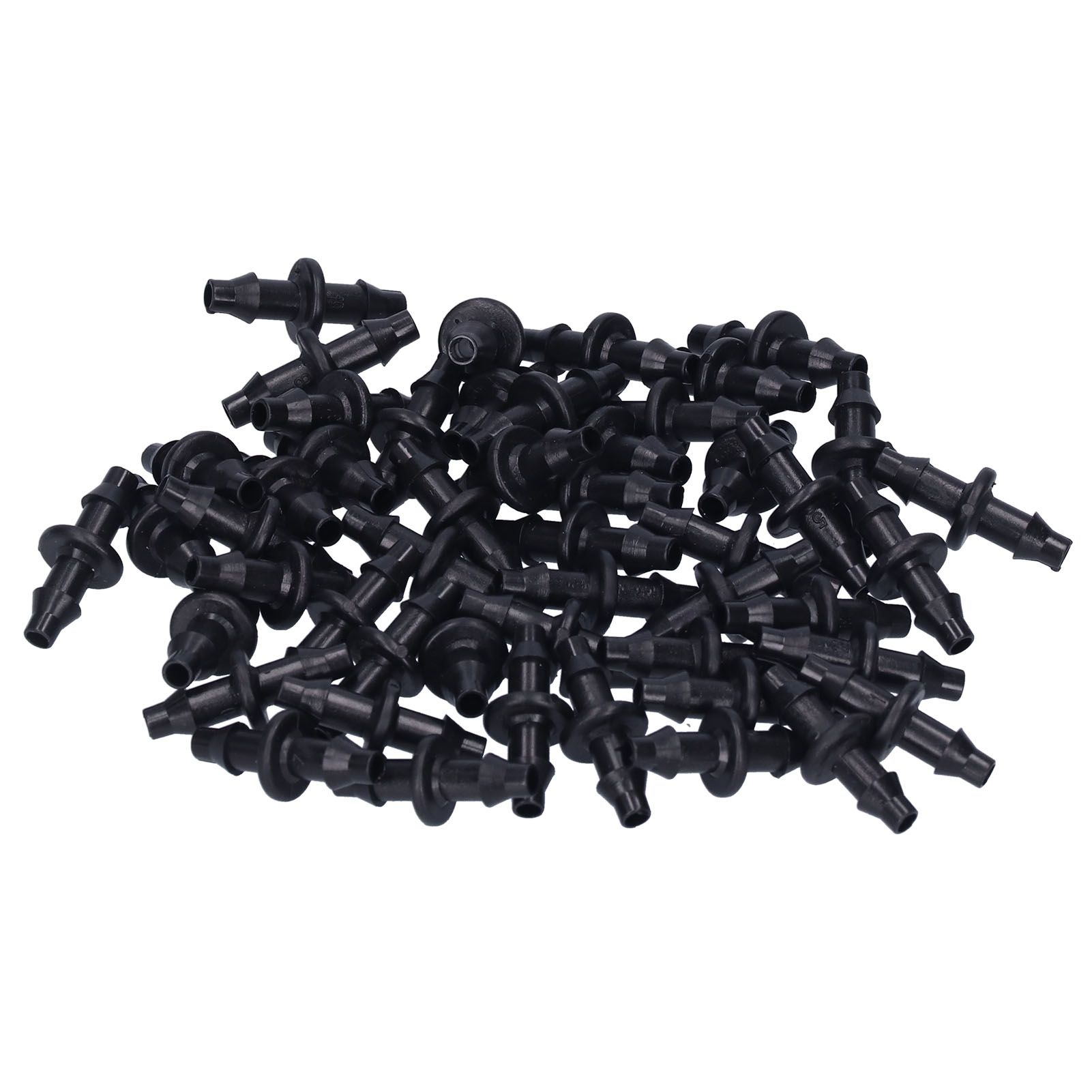 100PCS 4/7 2‑Way Connector Drip Irrigation Connector Fitting Garden Irrigation view 2