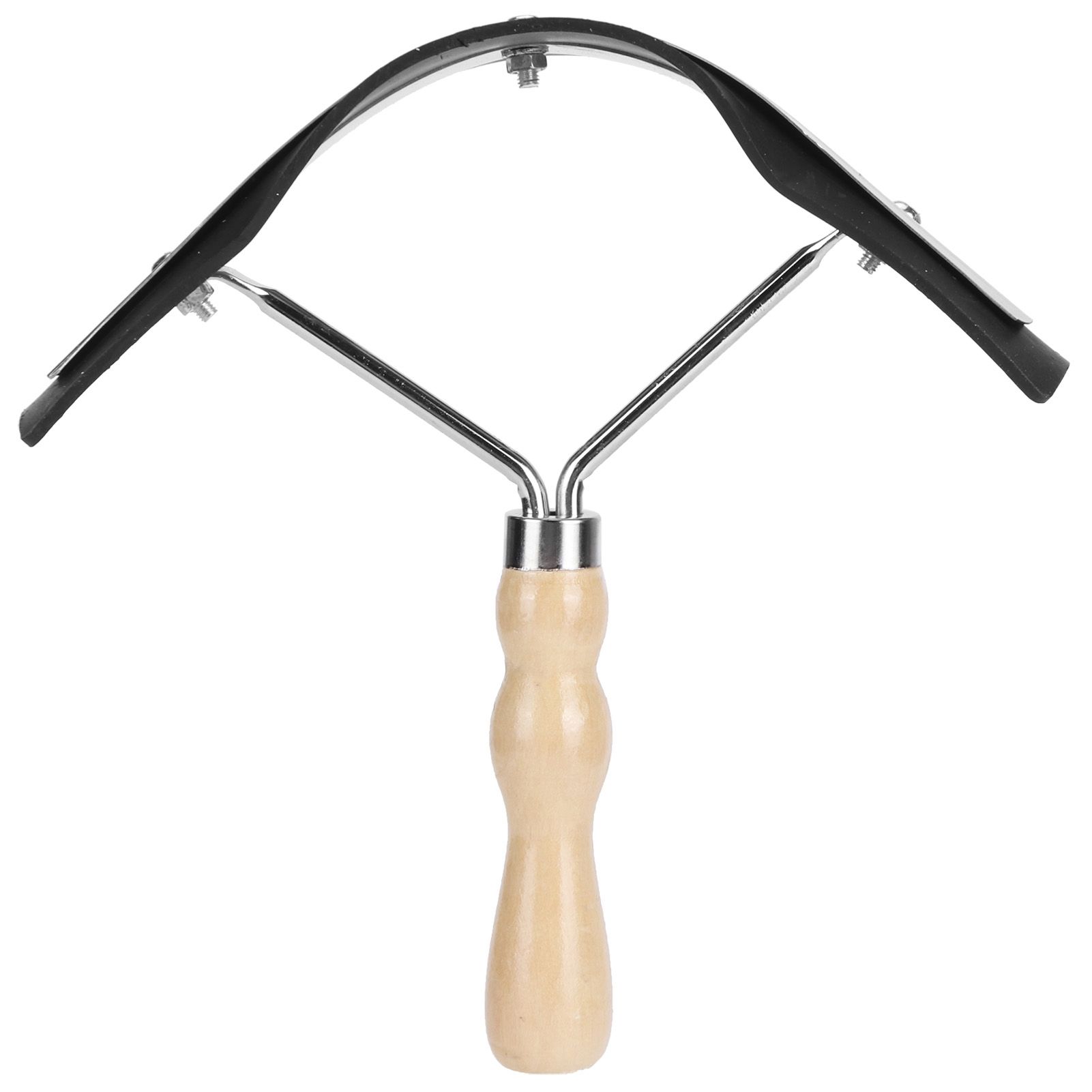 Horse Sweat Scraper with Wood Handle Non Slip Horse Cleaning Grooming Tool