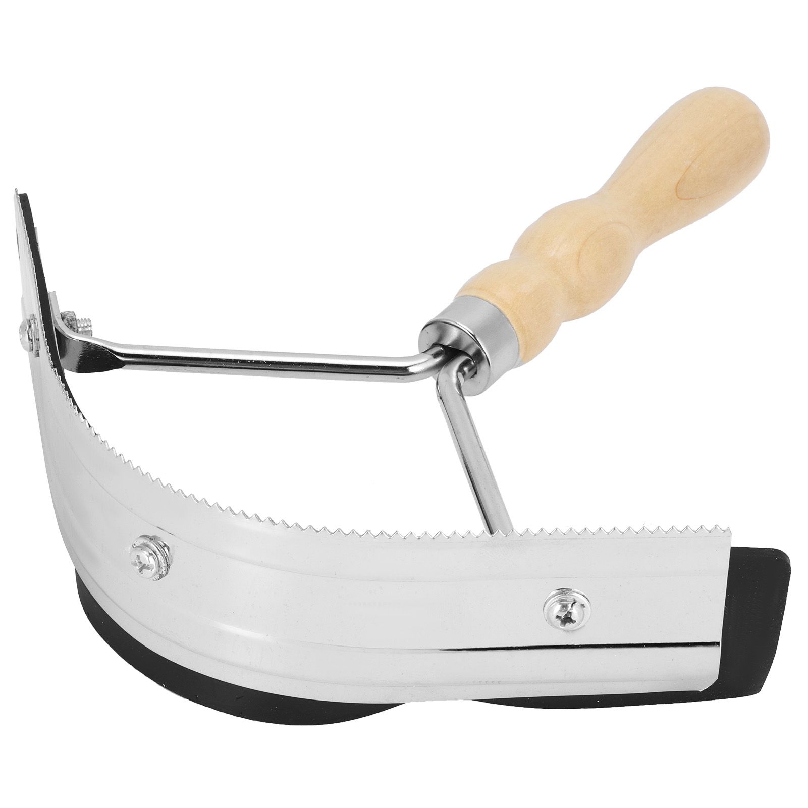 Horse Sweat Scraper with Wood Handle Non Slip Horse Cleaning Grooming Tool view 3