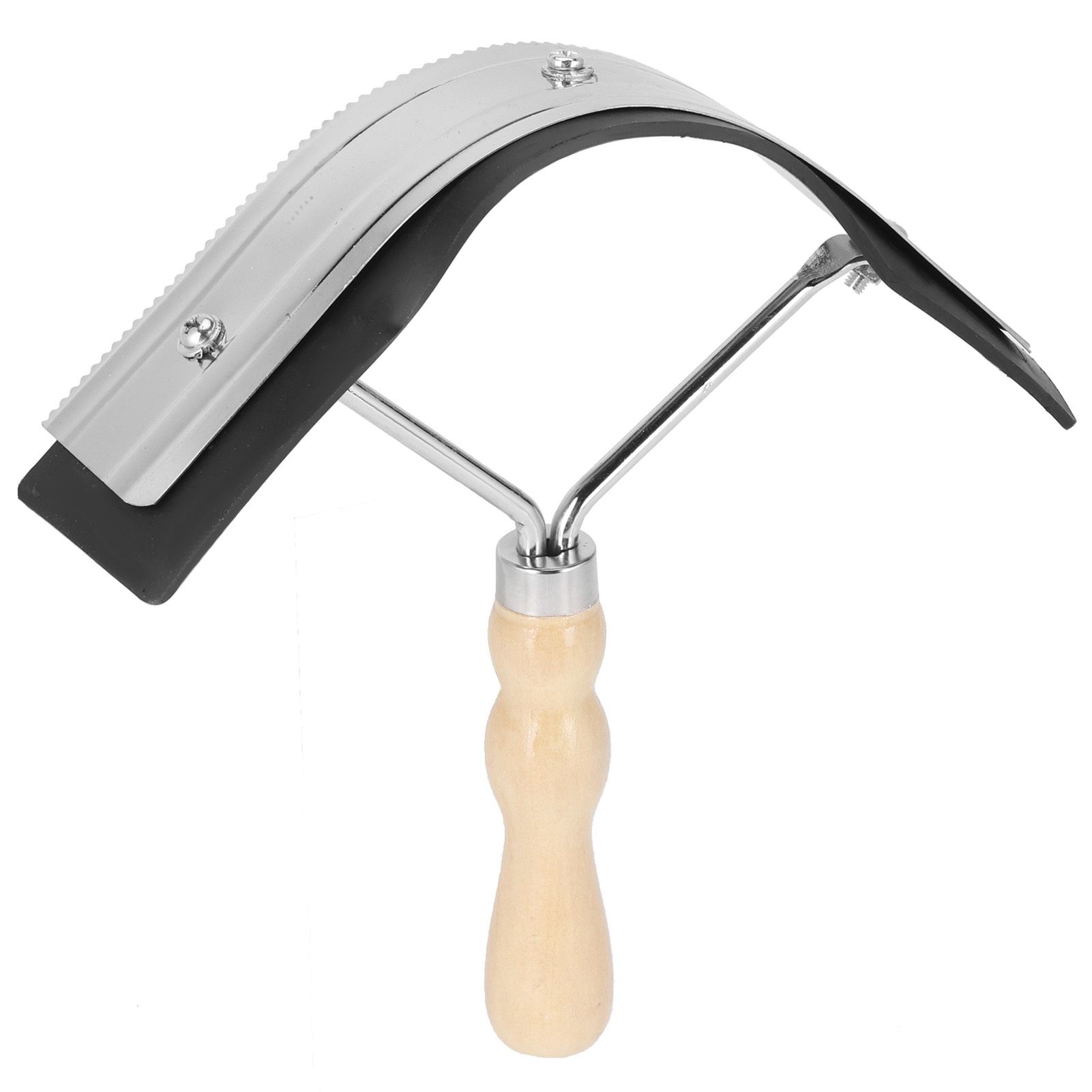 Horse Sweat Scraper with Wood Handle Non Slip Horse Cleaning Grooming Tool view 6