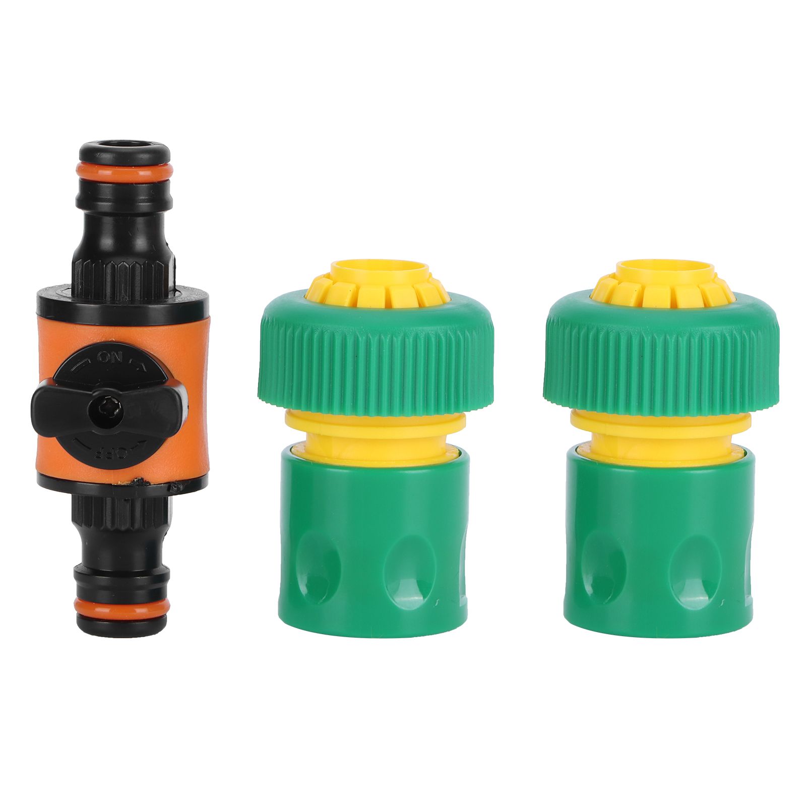3PCS /Set American Type On/Off Ball Valve Garden Hose Quick Connectors Hose — image 1