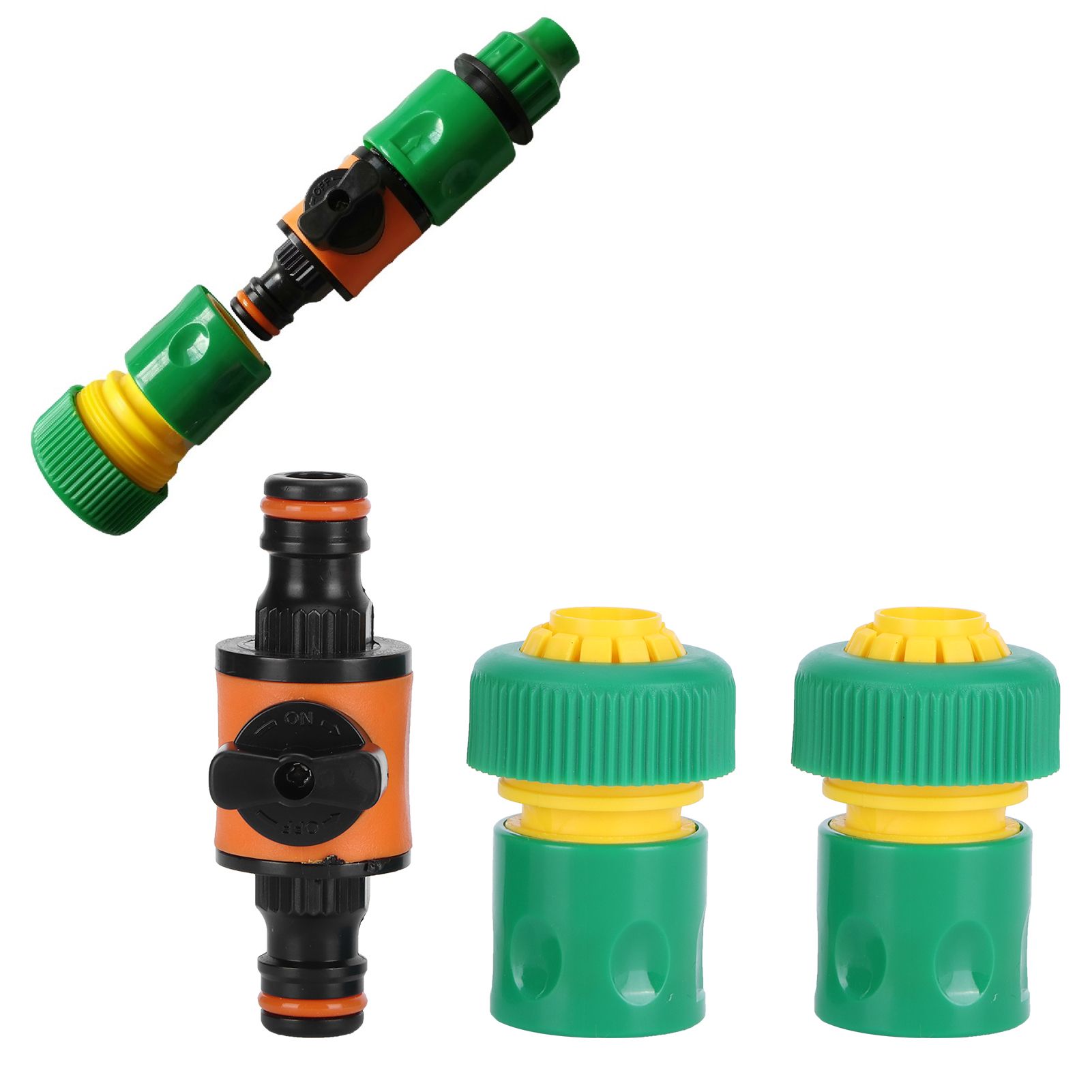 3PCS /Set American Type On/Off Ball Valve Garden Hose Quick Connectors Hose view 9