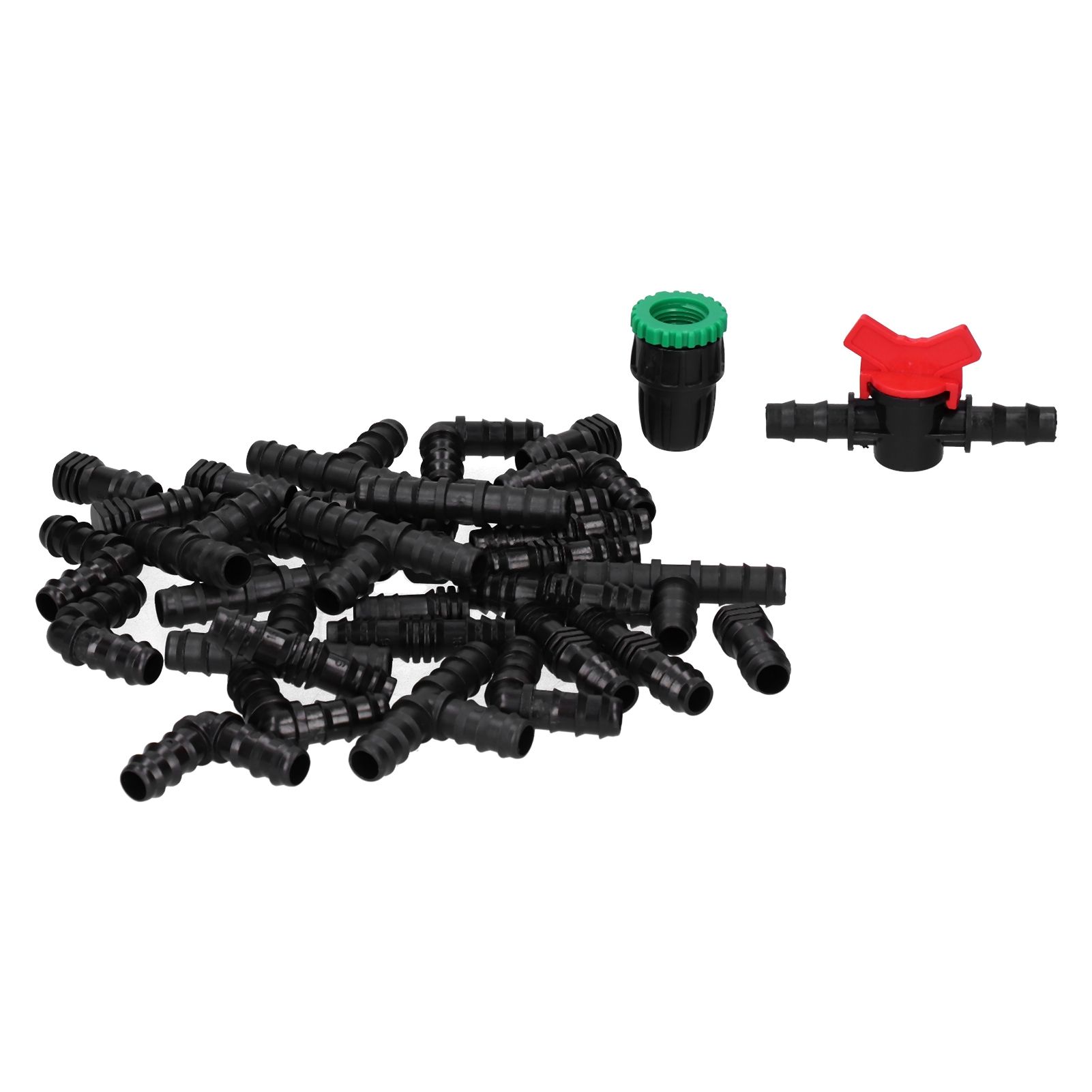 34Pcs/Set Drip Irrigation Kit G1/2 Faucet Adapter Tee Connector Spray Watering view 4