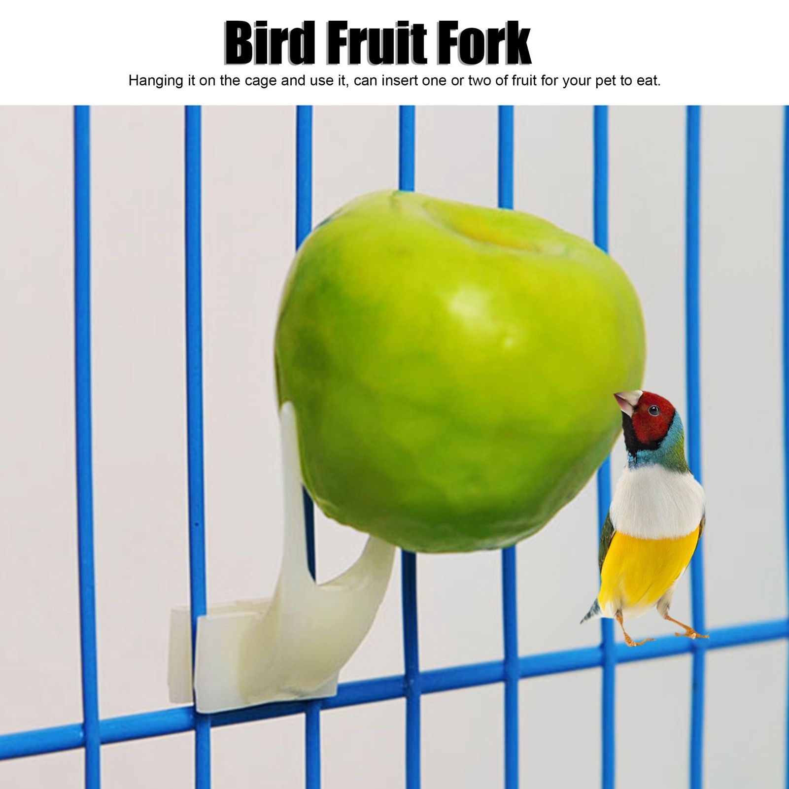 20PCS Bird Fruit Fork Plastic Birds Food Feeder Tool Pet Supplies Birdcage view 14