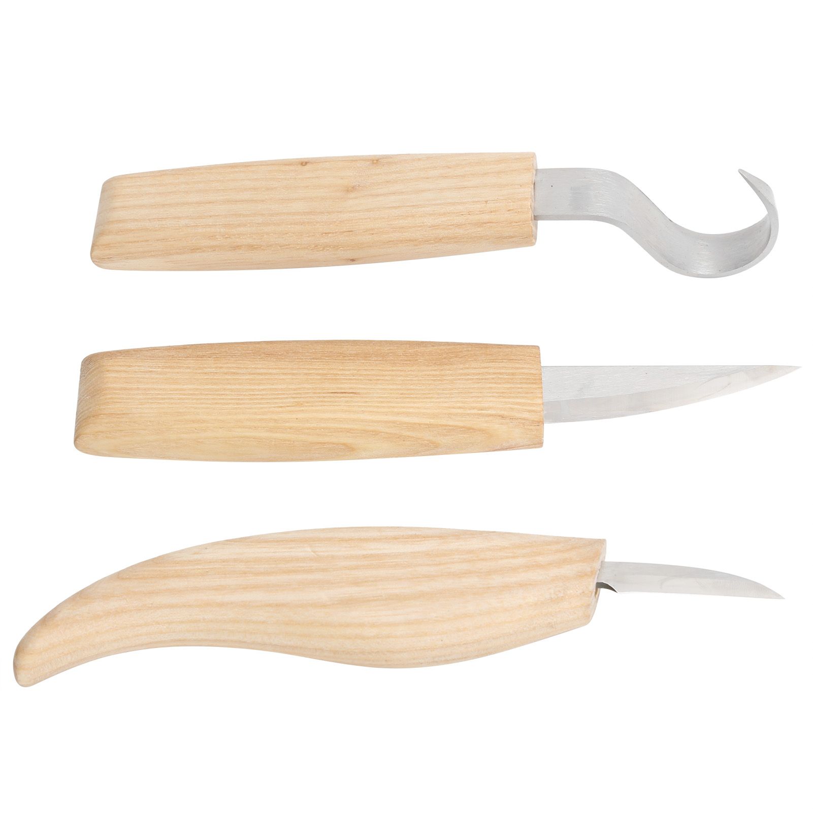 3Pcs/Set DIY Woodcarving Cutter Kit Stainless Steel Knives Woodworking Accessory view 6