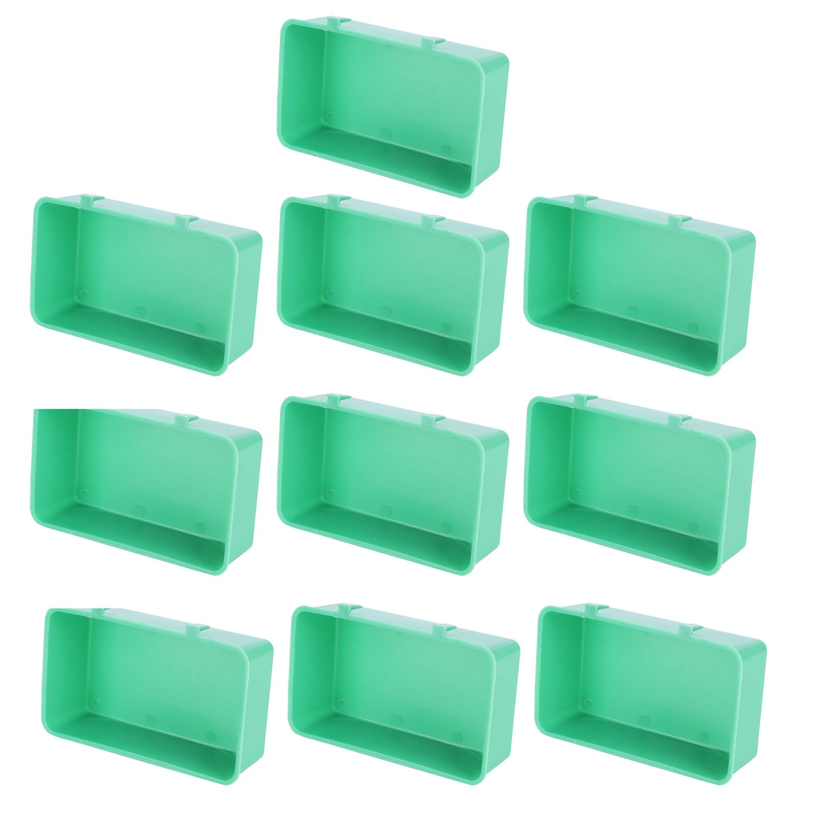 10Pcs Bird Food Water Feeder Plastic Feeding Bowl Trough Bird Bathtub Accessories view 3