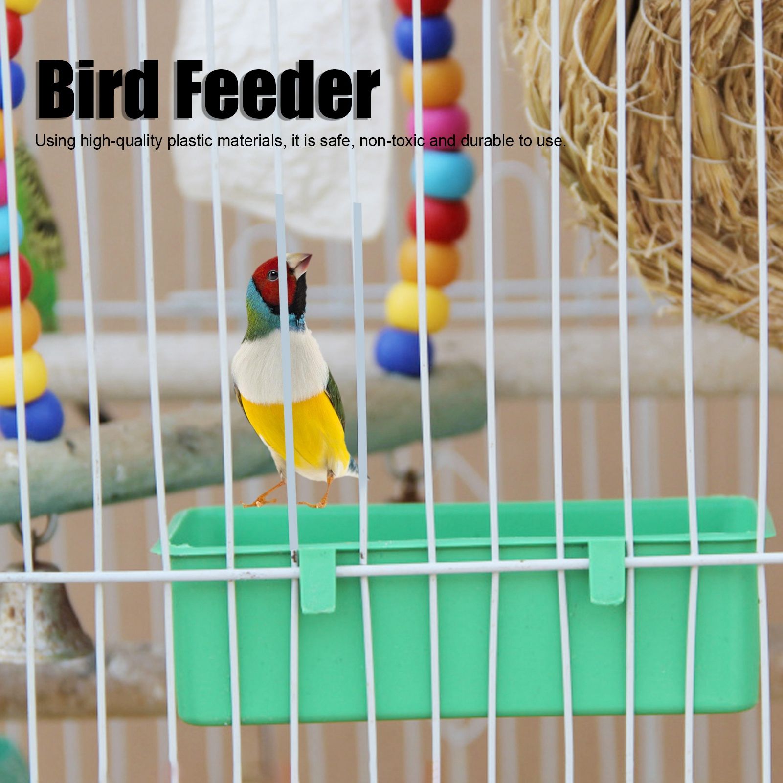 10Pcs Bird Food Water Feeder Plastic Feeding Bowl Trough Bird Bathtub Accessories view 15