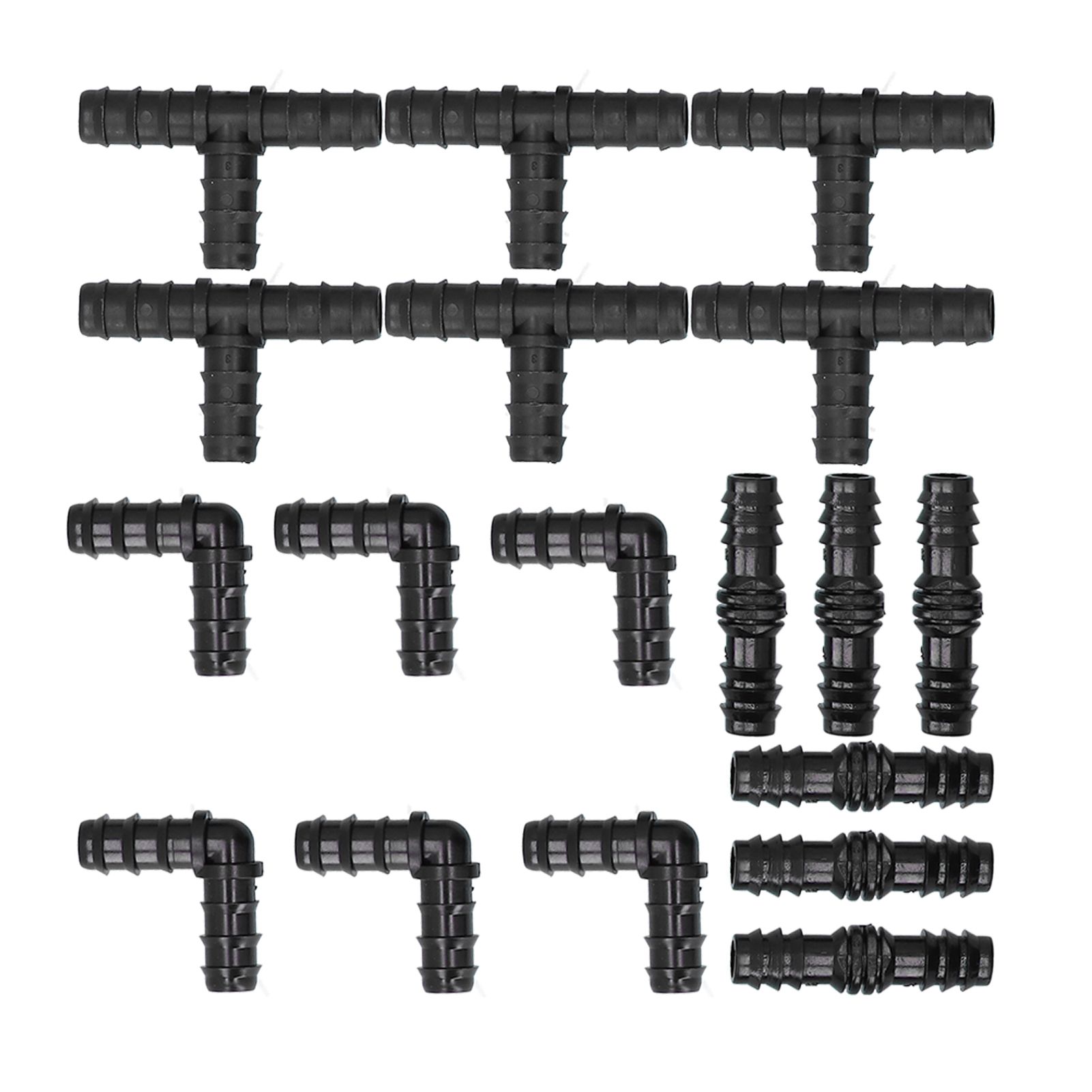 18Pcs/Set Hose Connector Drip Irrigation System Garden 1/2 Hose Drip — image 1