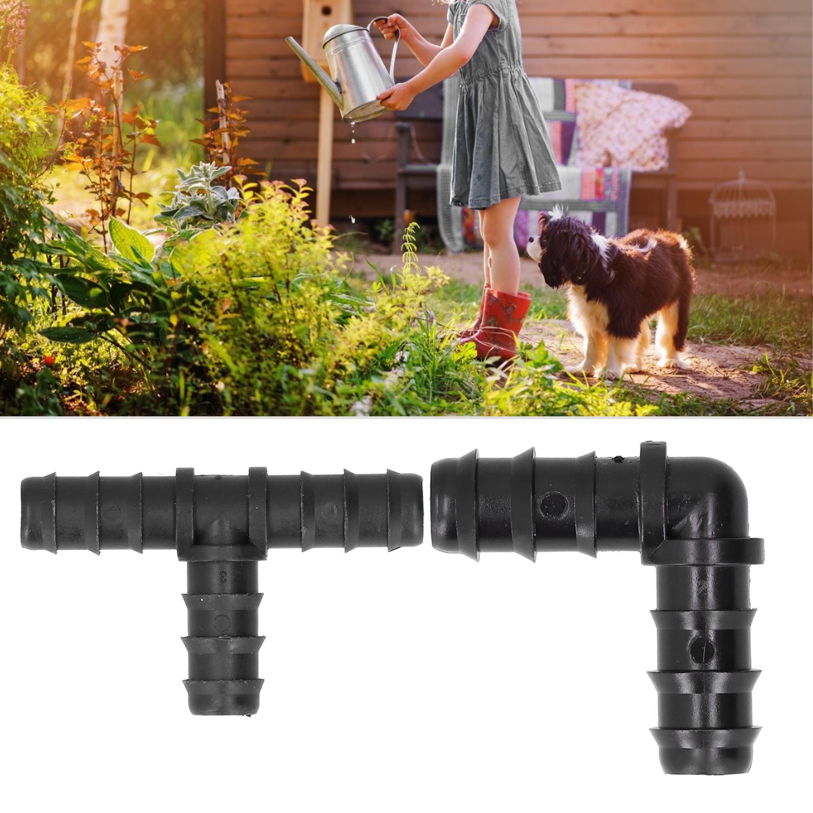 18Pcs/Set Hose Connector Drip Irrigation System Garden 1/2 Hose Drip view 11
