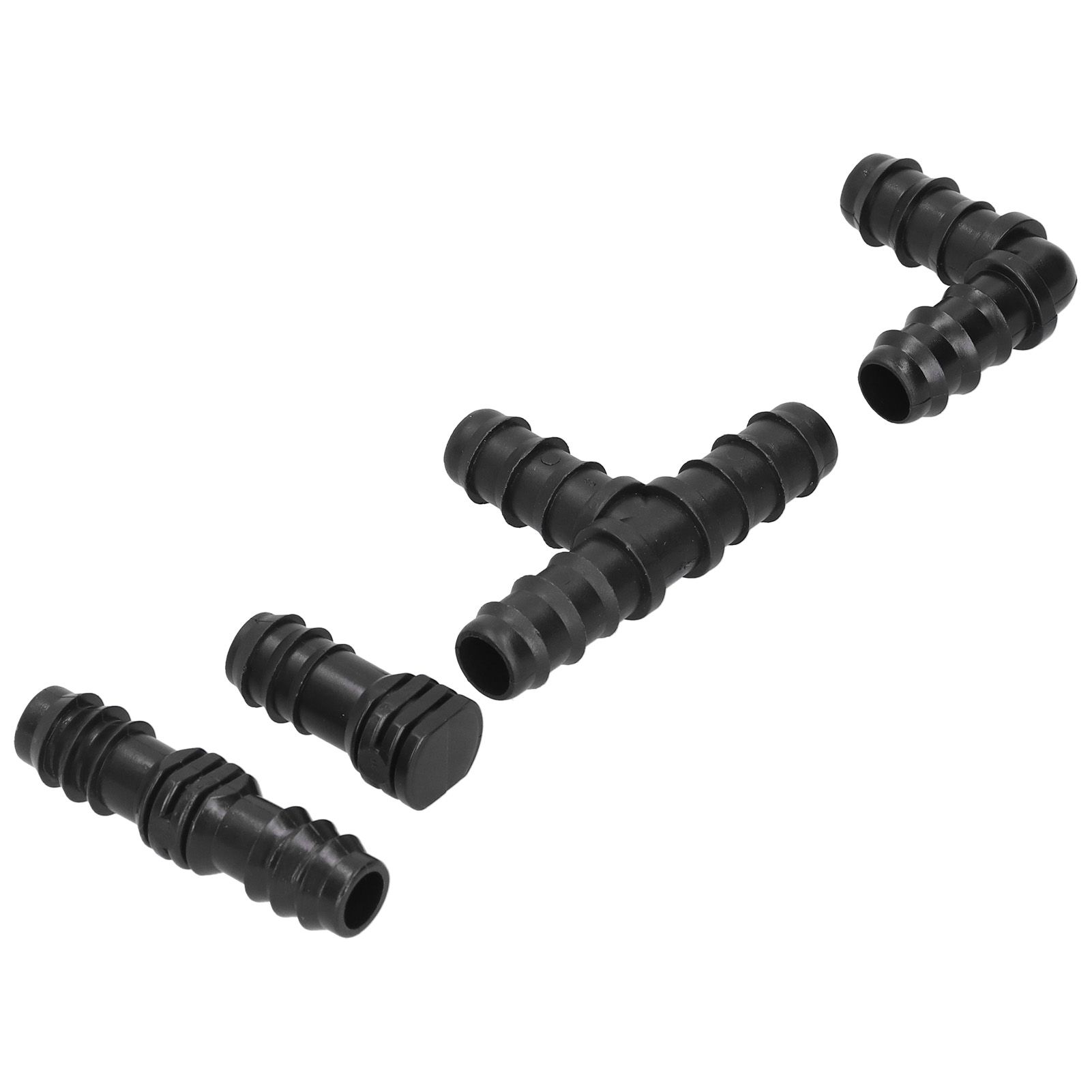20Pcs/Set Drip Irrigation Sprinkler System Elbow Tee Coupling Connectors view 7