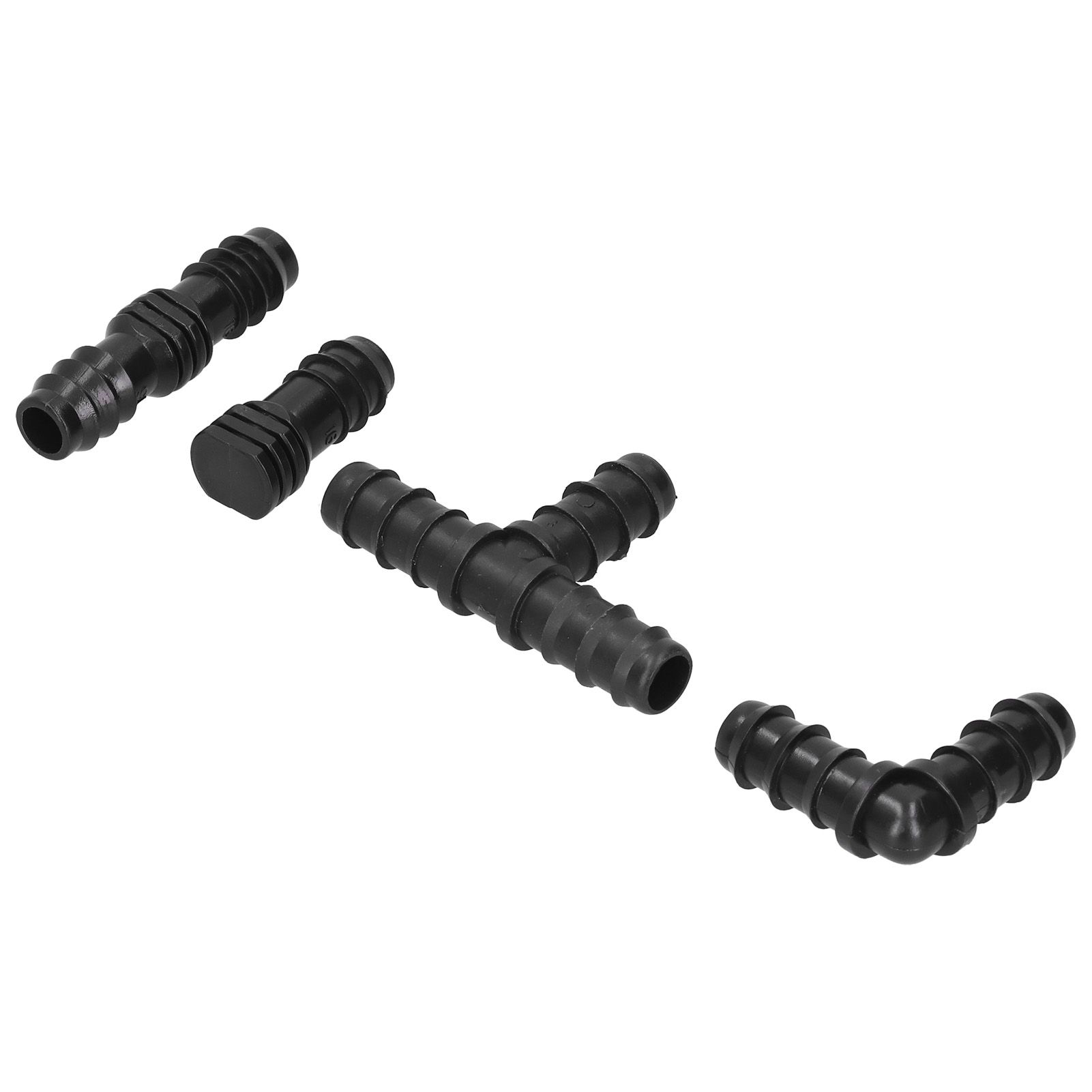 20Pcs/Set Drip Irrigation Sprinkler System Elbow Tee Coupling Connectors view 9