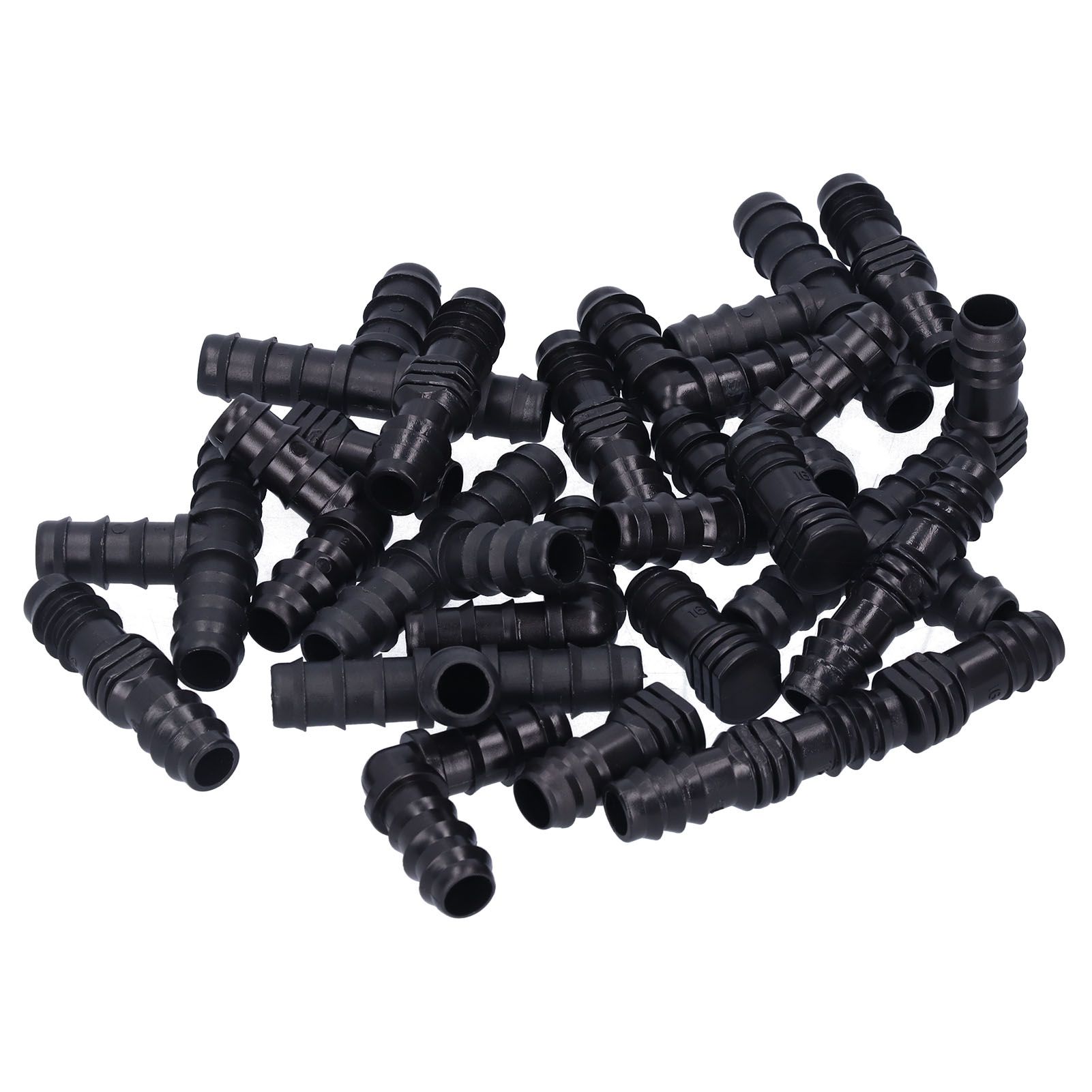 24Pcs/Set Drip Irrigation Fitting Kit 1/2 Tubing Barbed Connectors for Garden view 2