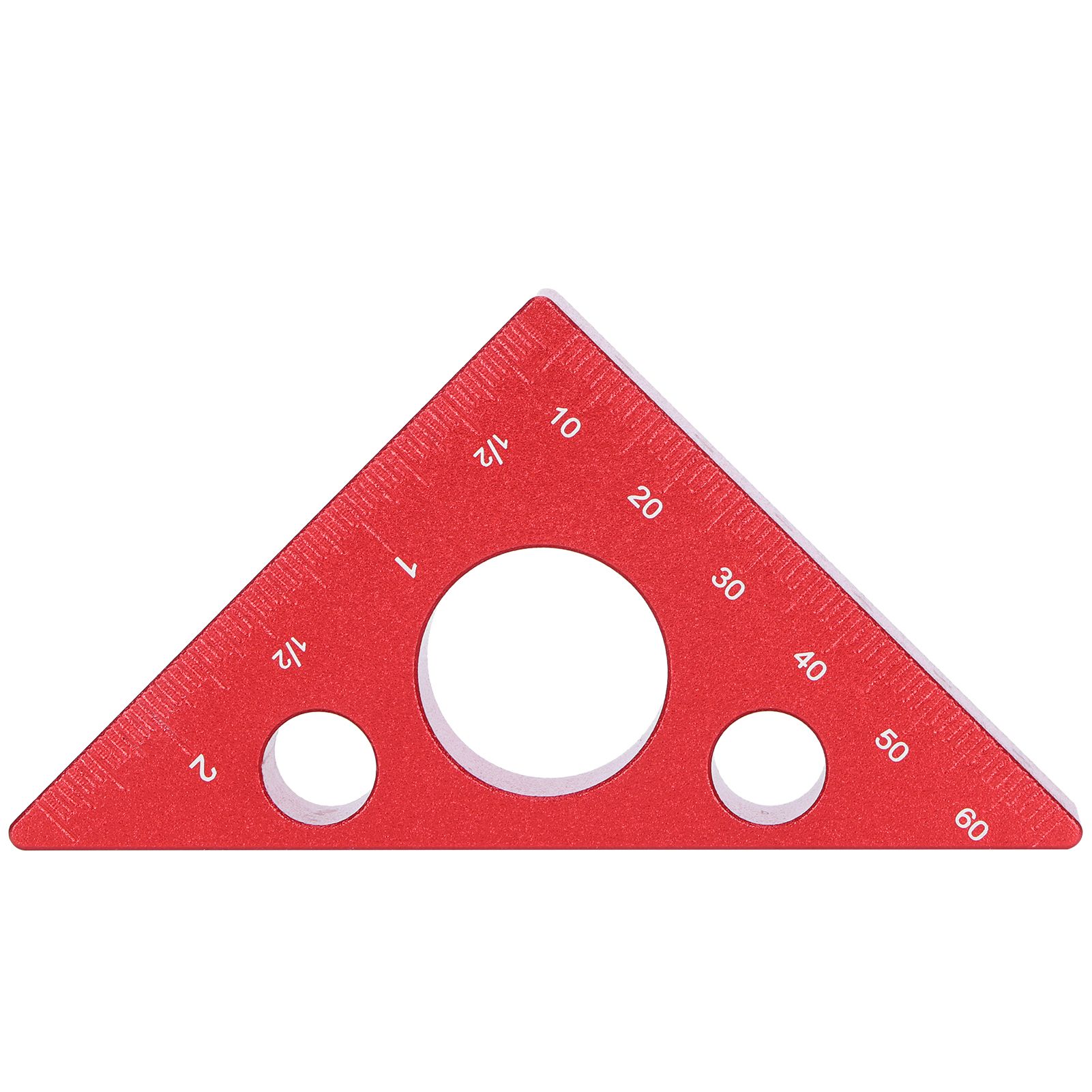 Aluminum Alloy Triangular Ruler Thicken Height Ruler DIY Woodworking Measuring