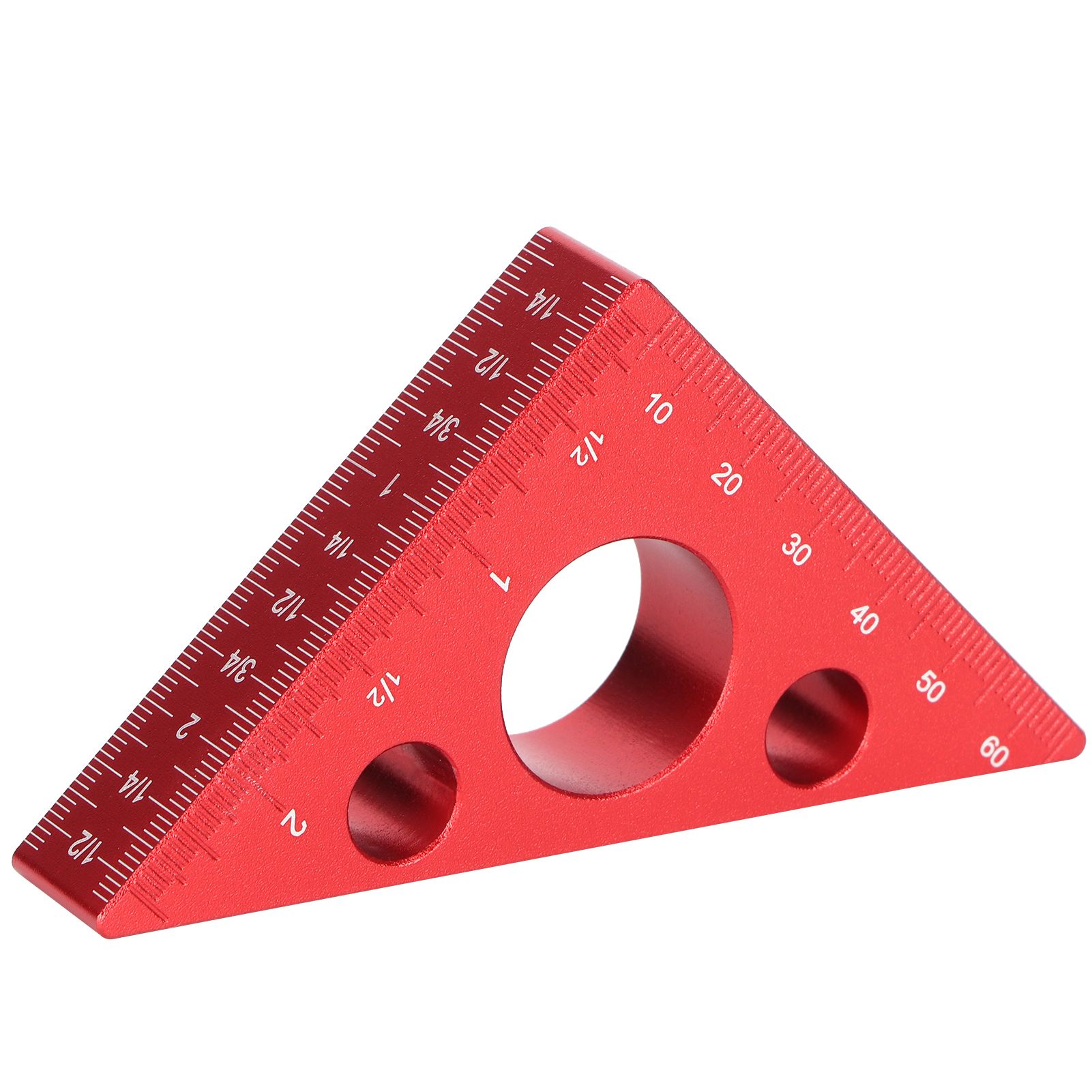 Aluminum Alloy Triangular Ruler Thicken Height Ruler DIY Woodworking Measuring view 2