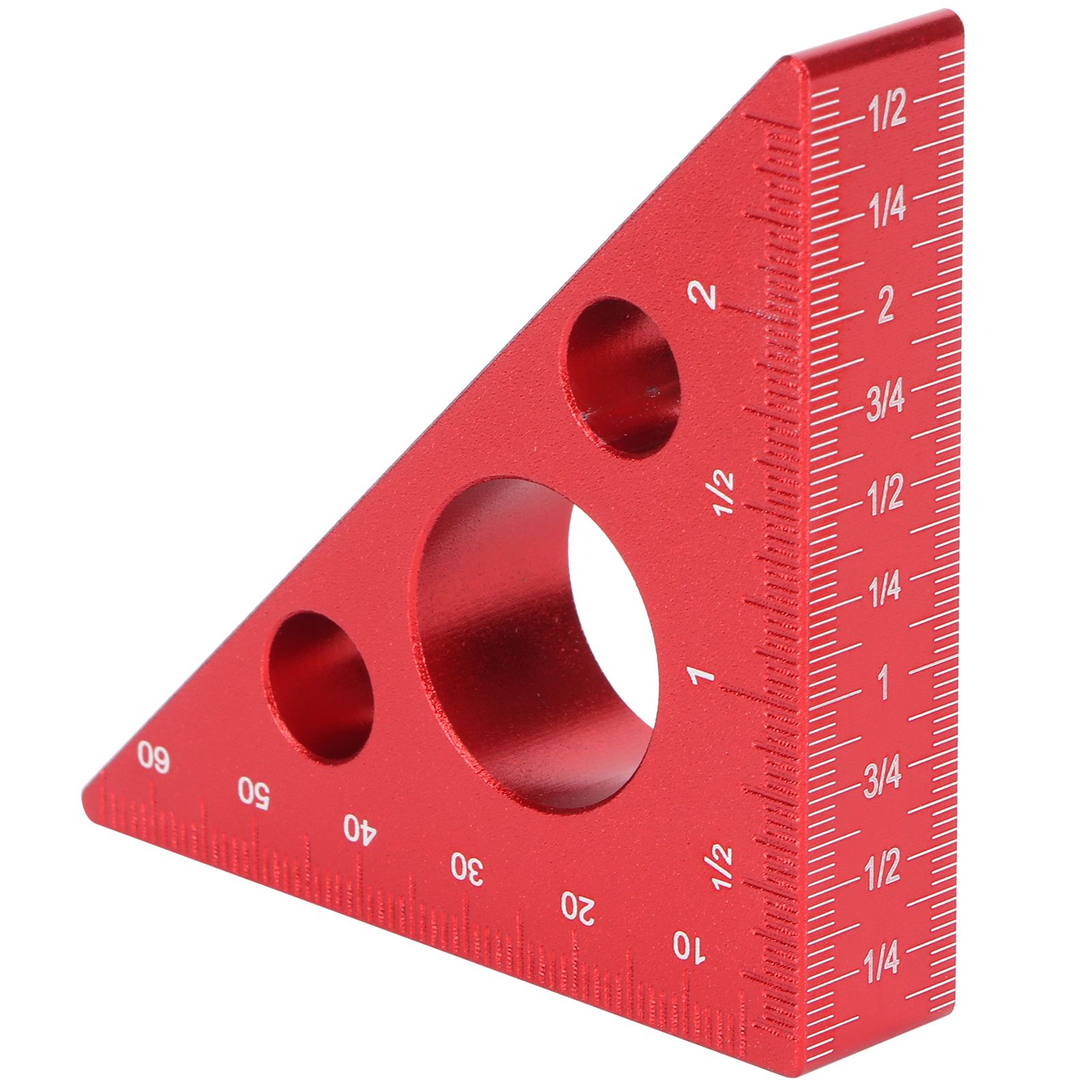 Aluminum Alloy Triangular Ruler Thicken Height Ruler DIY Woodworking Measuring view 3