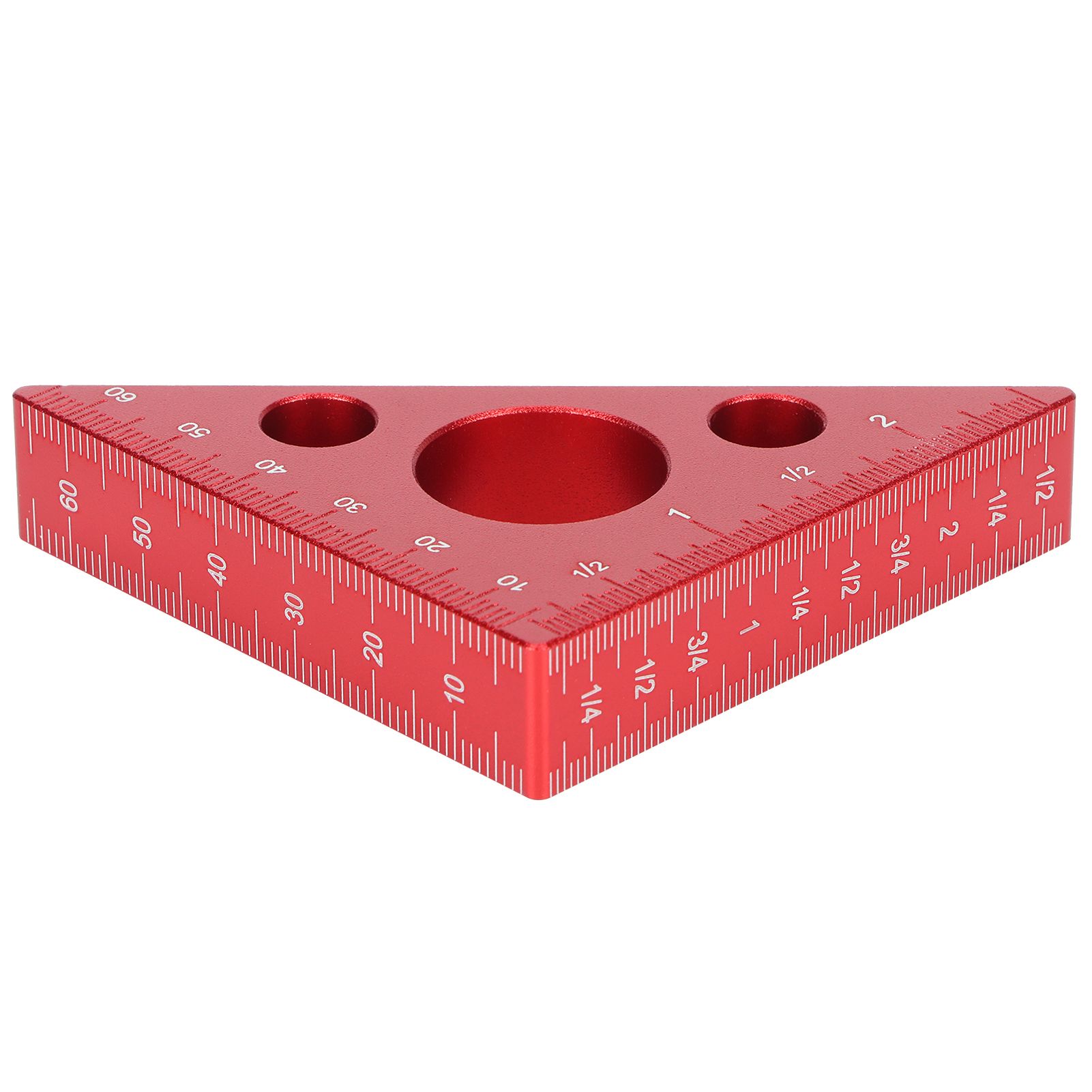 Aluminum Alloy Triangular Ruler Thicken Height Ruler DIY Woodworking Measuring view 4