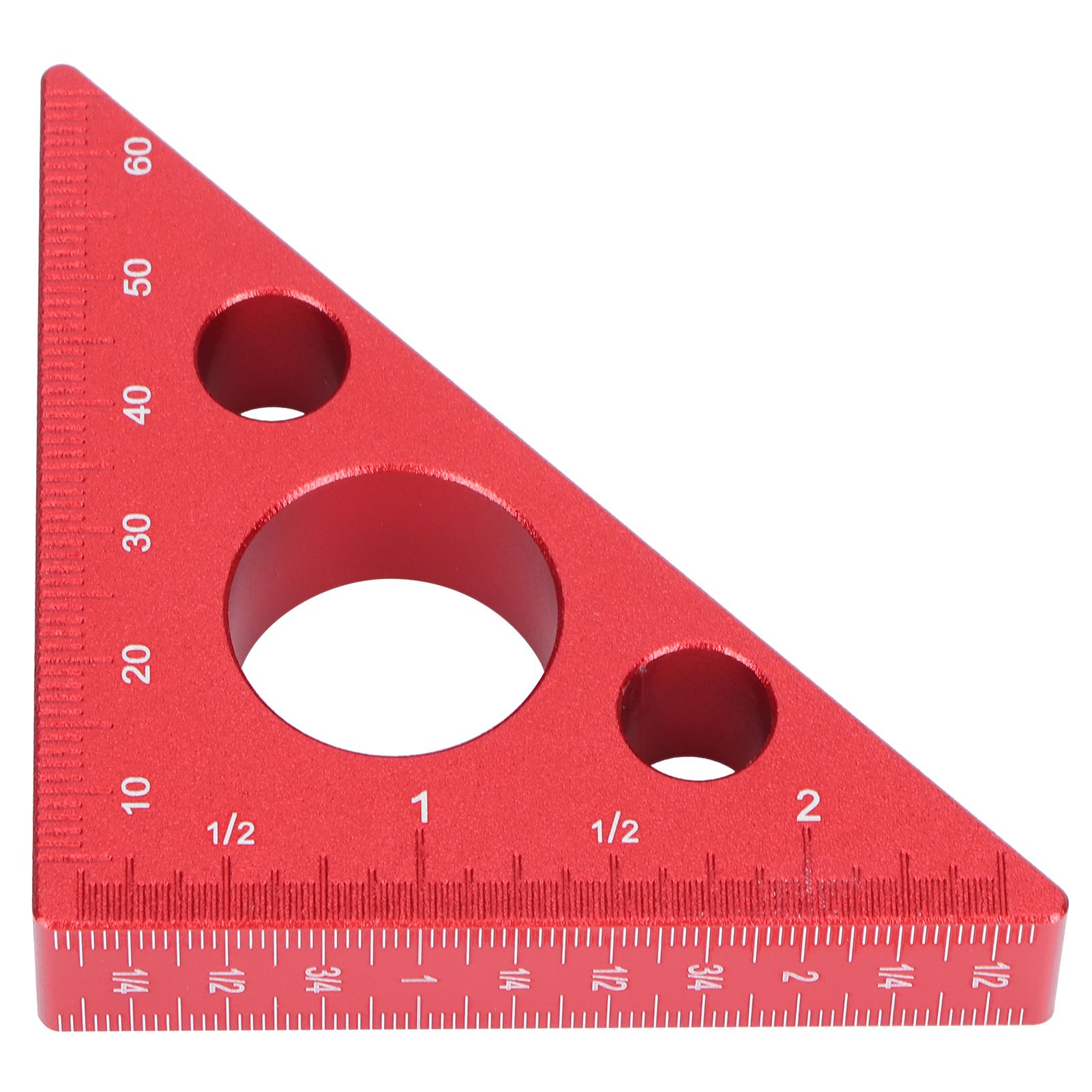 Aluminum Alloy Triangular Ruler Thicken Height Ruler DIY Woodworking Measuring view 5