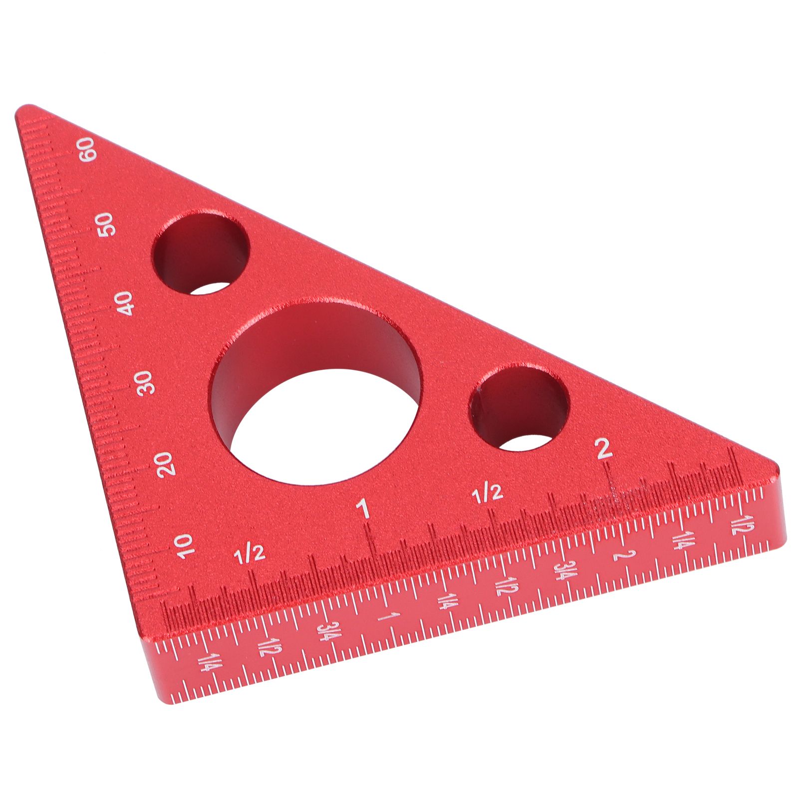 Aluminum Alloy Triangular Ruler Thicken Height Ruler DIY Woodworking Measuring view 9