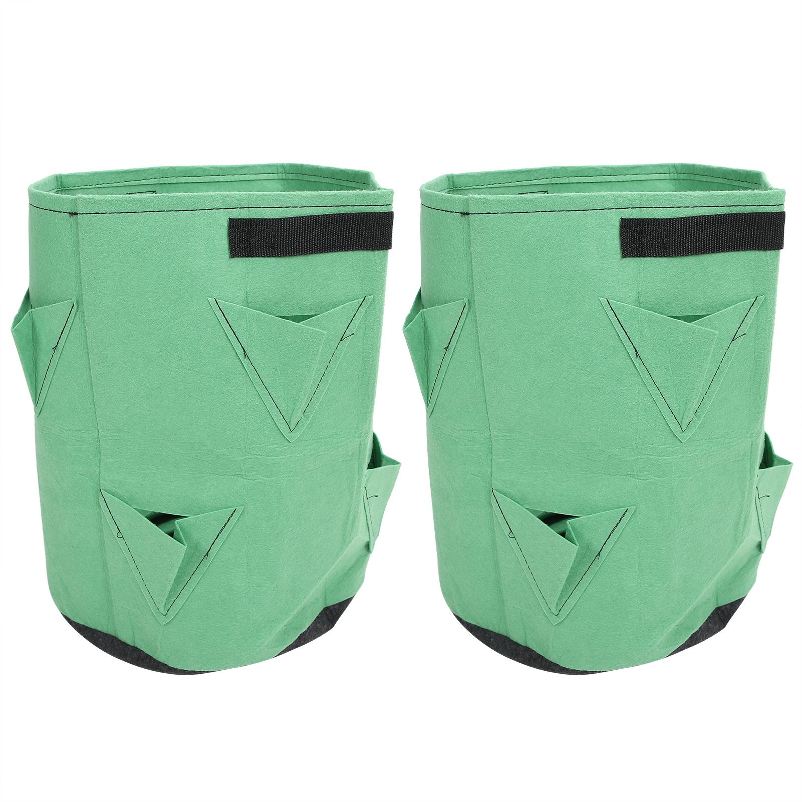 2Pcs 8‑Pockets Strawberry Planting Bag Flower and Vegetable Planting Buckets view 3