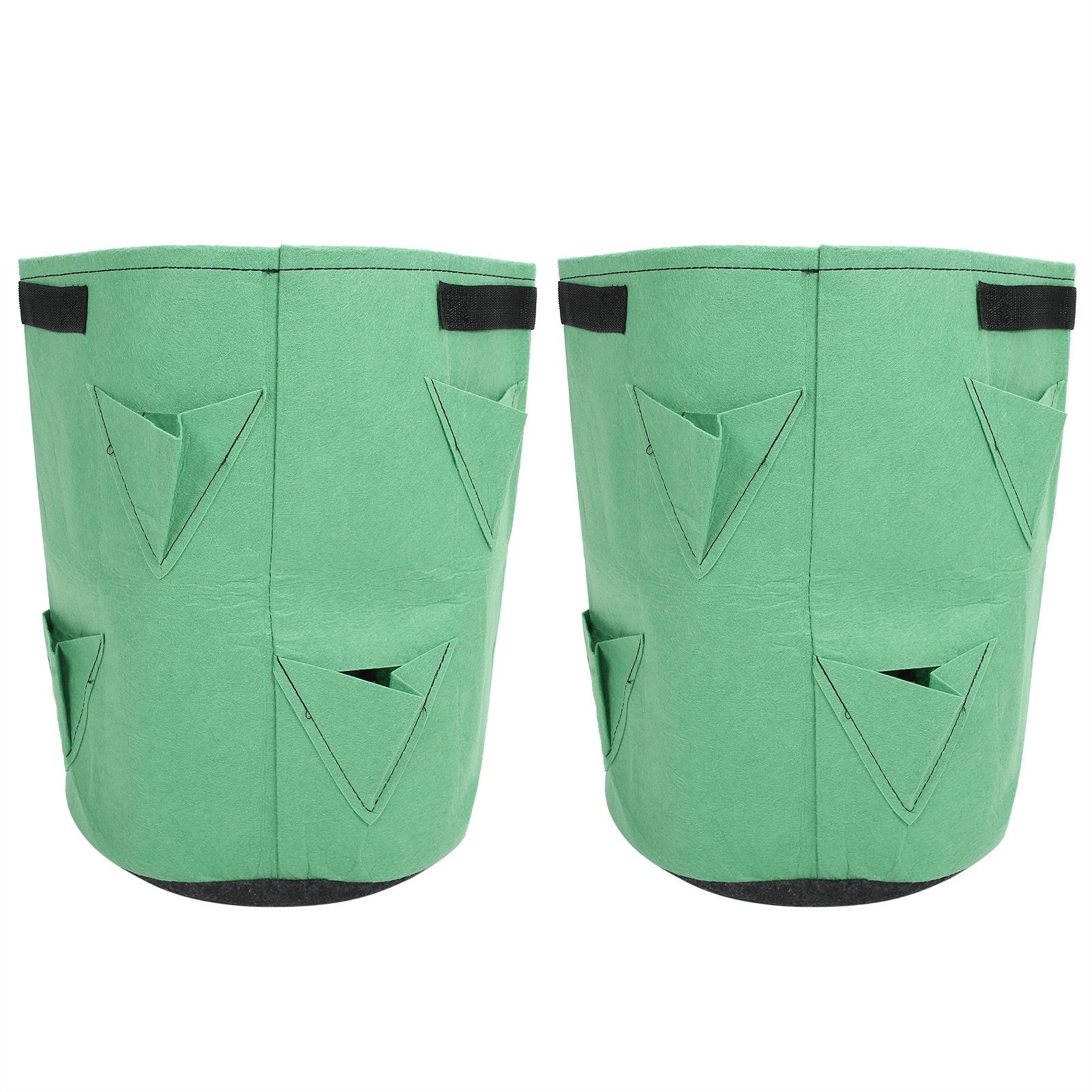 2Pcs 8‑Pockets Strawberry Planting Bag Flower and Vegetable Planting Buckets view 4