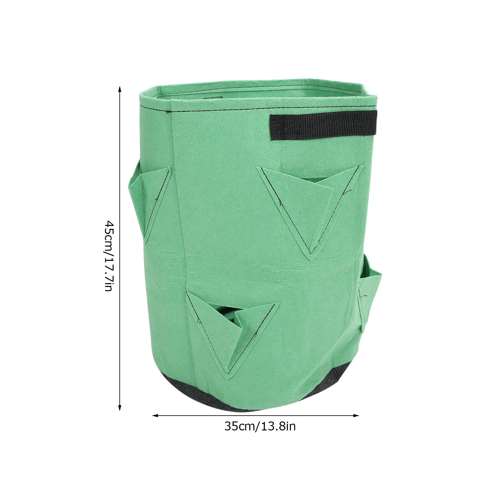 2Pcs 8‑Pockets Strawberry Planting Bag Flower and Vegetable Planting Buckets view 13