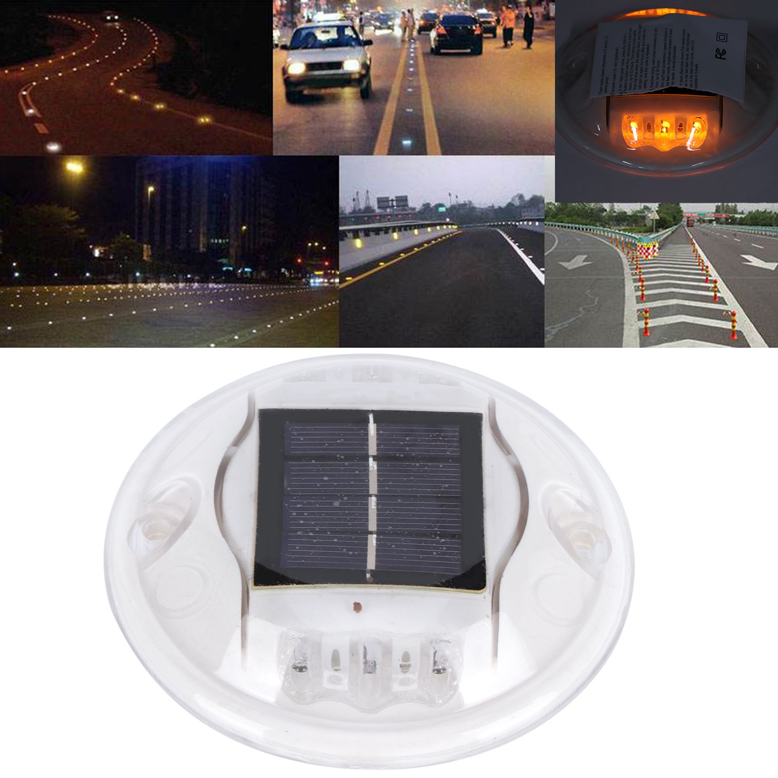 Round LED Solar Light IP68 Waterproof Induction Lamp for Garden Landscape view 11