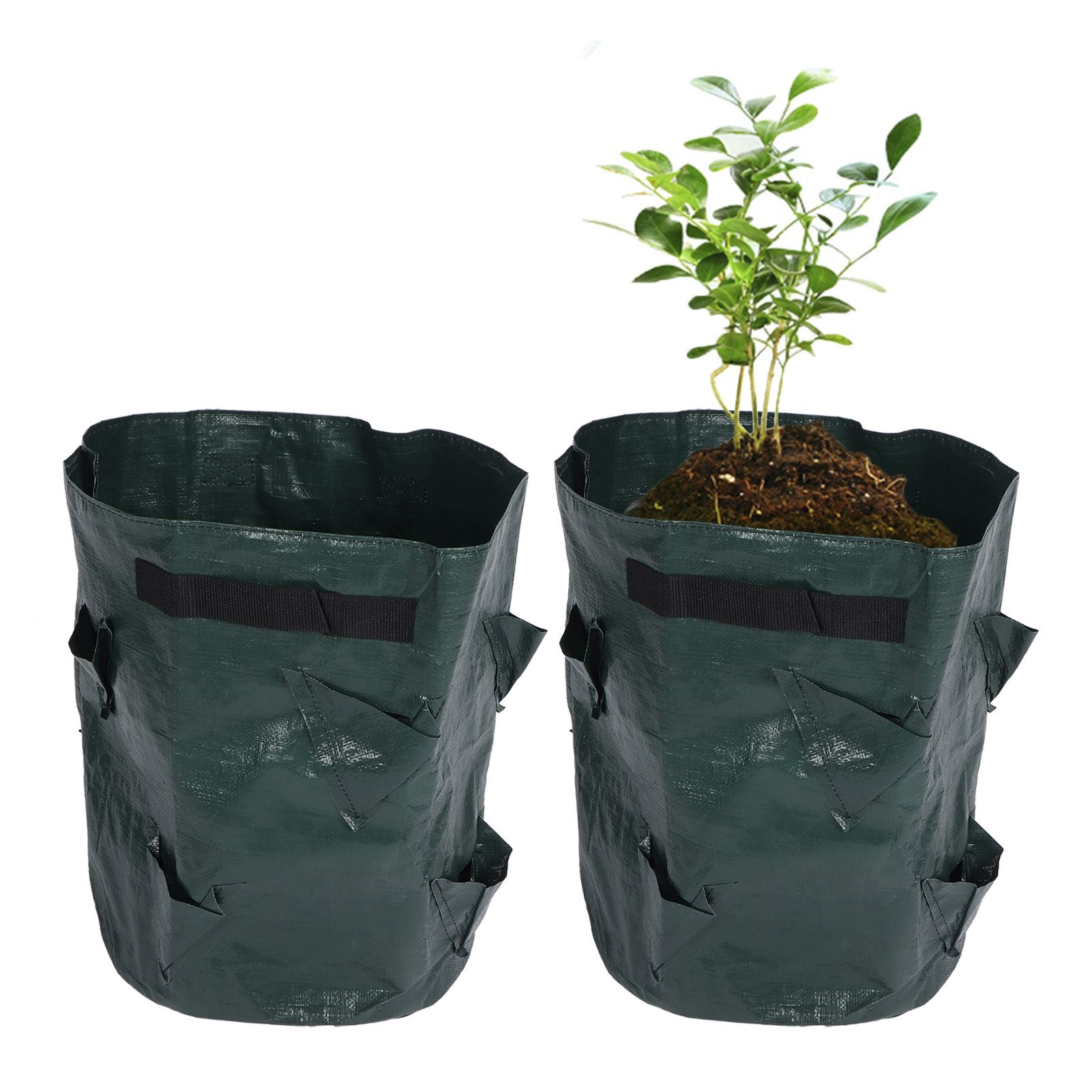 2PCS 10 Gallon Strawberry Planter Growing Bags Container with 8 Pocket for view 11