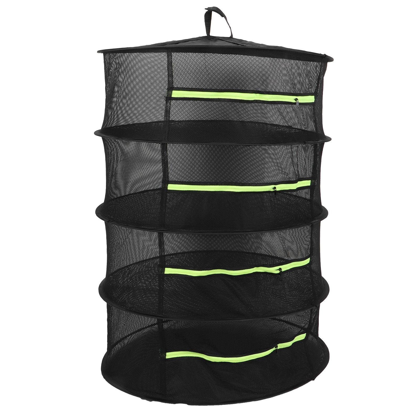 4-Layer Herb Drying Rack with Zippers Foldable Hanging Medicine Dry Mesh Net view 2
