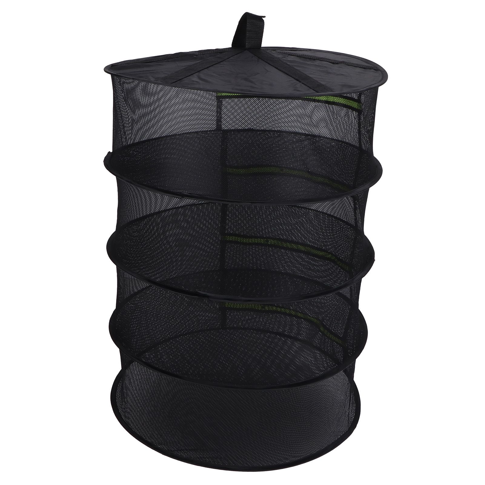 4-Layer Herb Drying Rack with Zippers Foldable Hanging Medicine Dry Mesh Net view 5
