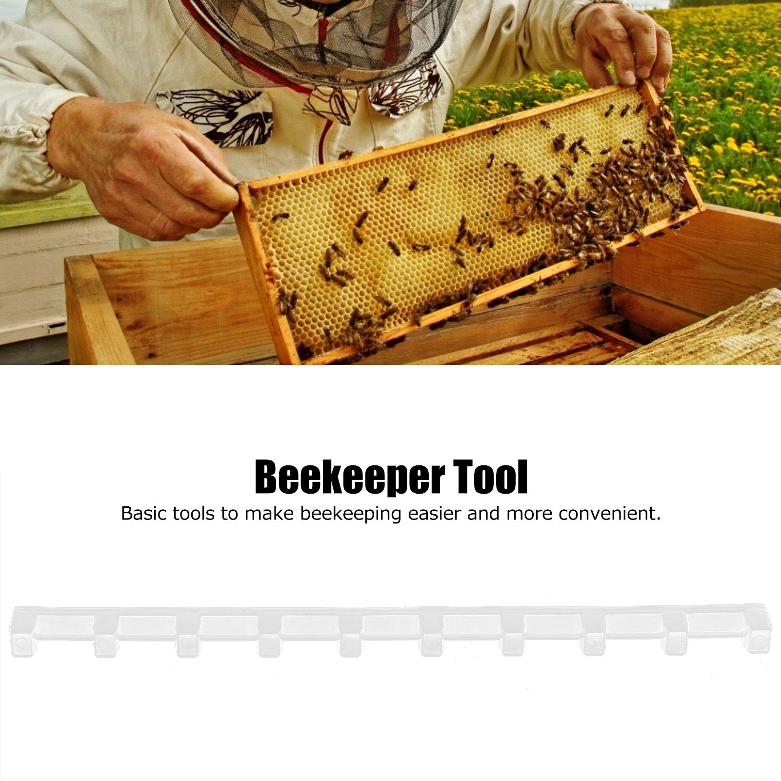 10PCS Beehive Beekeeping Spacers Frame Clips Beehive Frame Shelves Beekeeping view 14