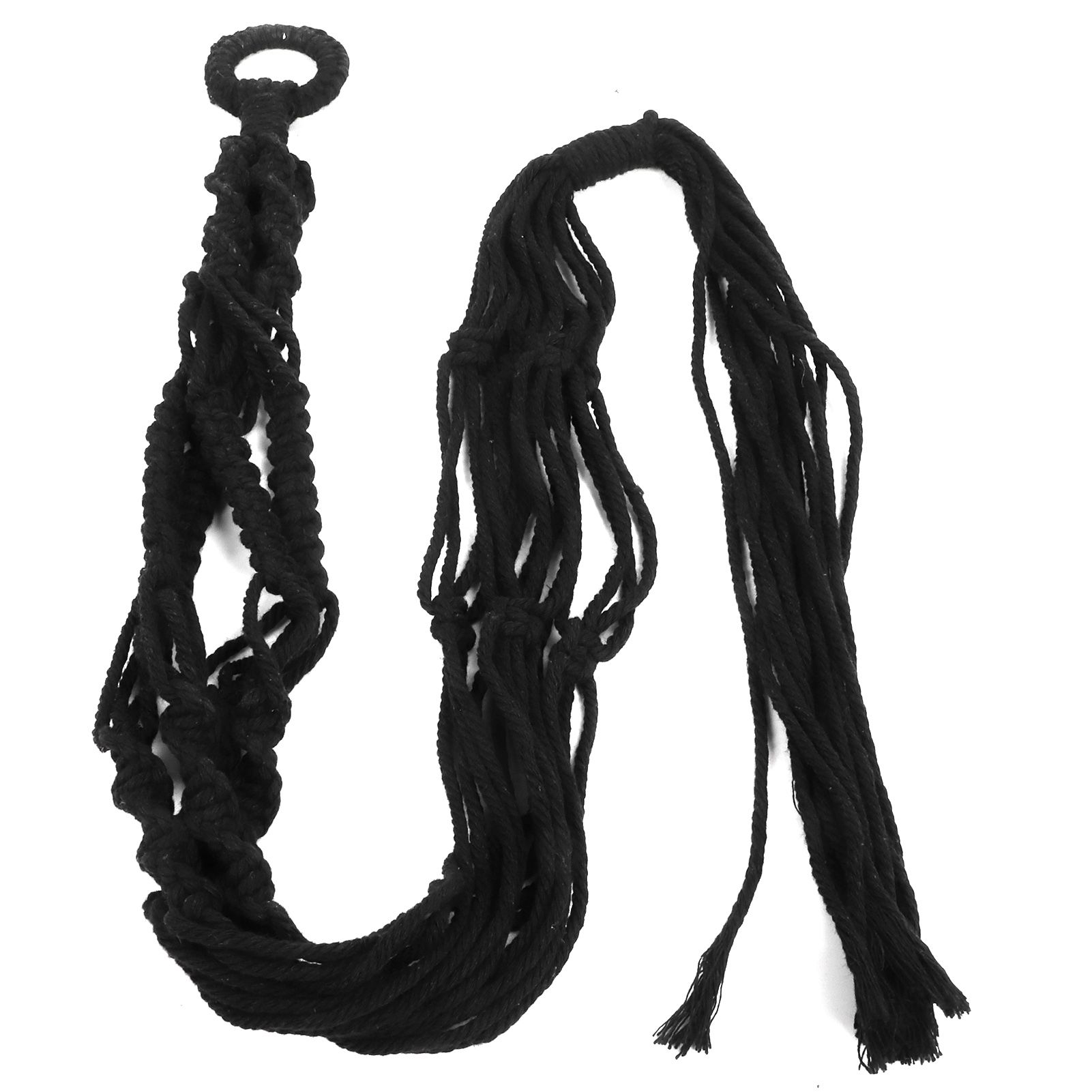 Cotton Twisted Rope Plant Hanger Hanging Planter Decorative Flower Pot Holder view 2