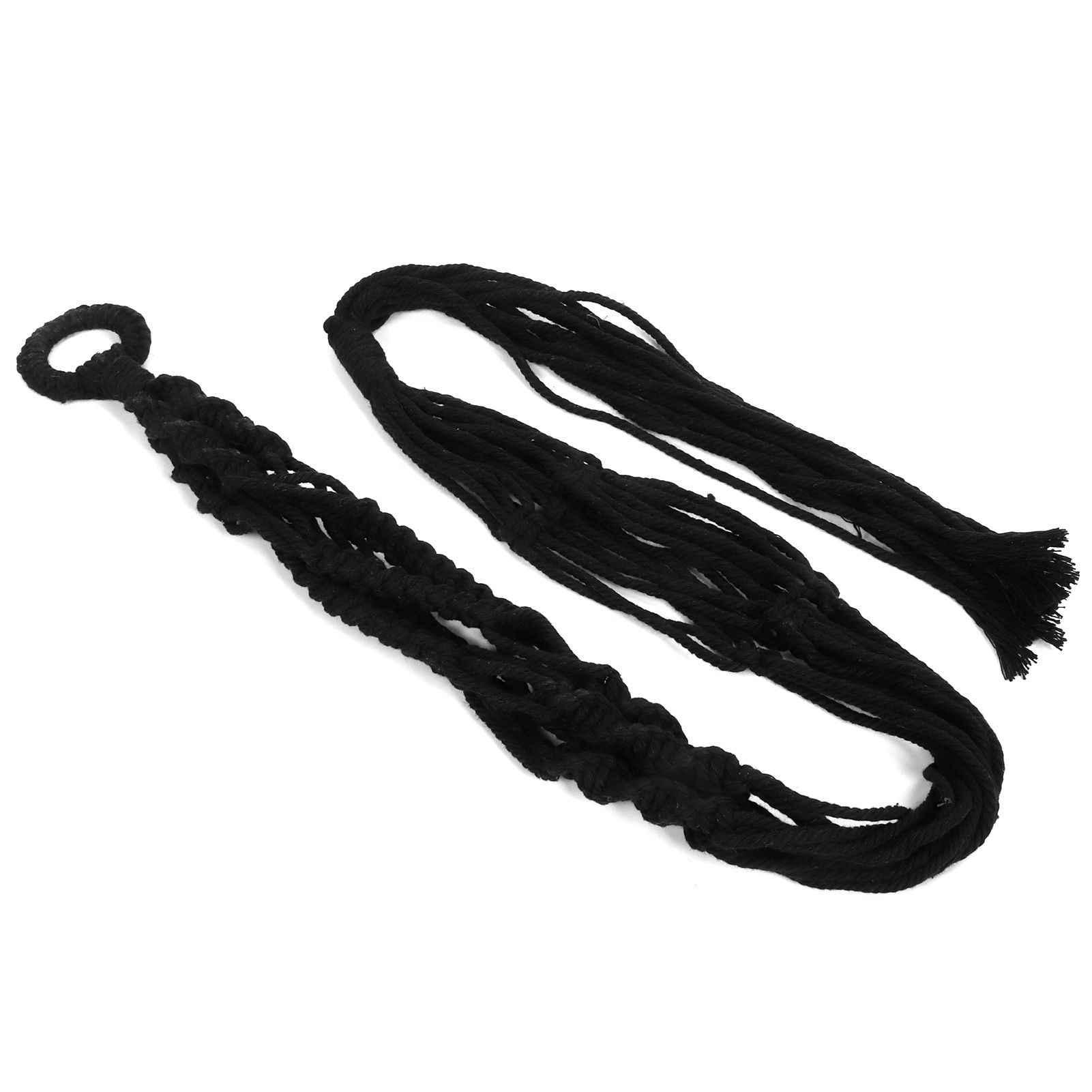 Cotton Twisted Rope Plant Hanger Hanging Planter Decorative Flower Pot Holder view 3