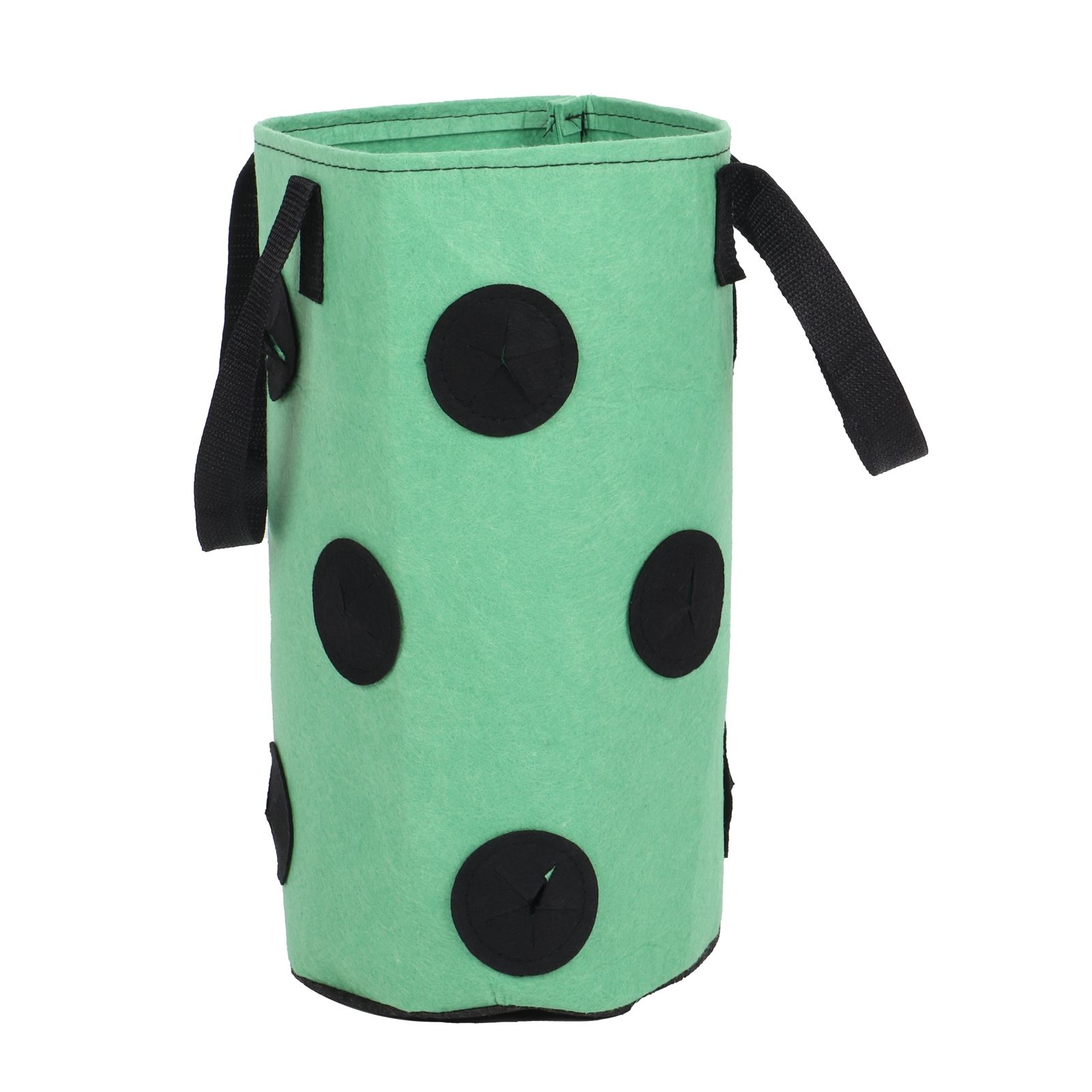 12 Holes Strawberry Planter Bag with Handles Portable Felt Plant Growing Bag — image 1