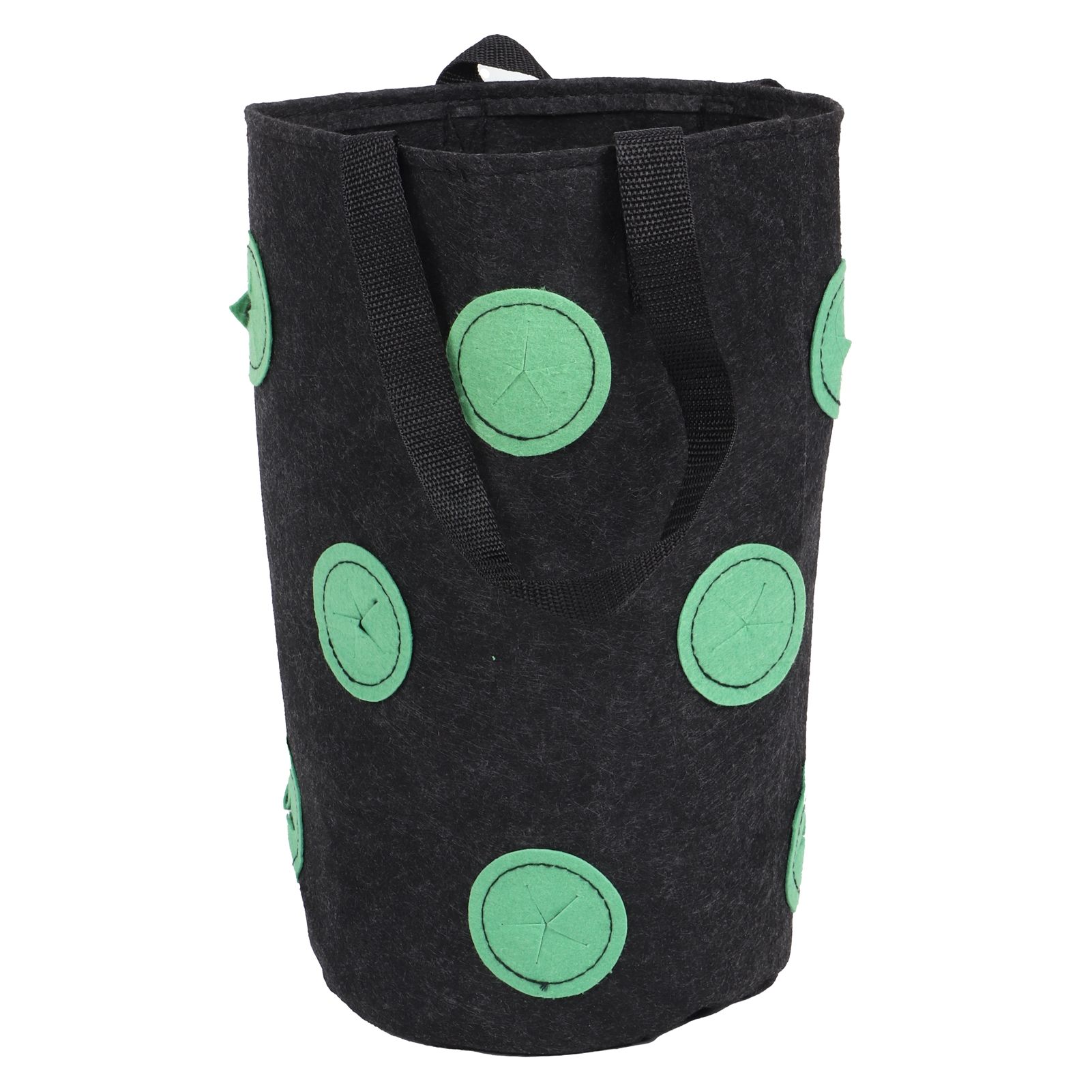 12 Holes Strawberry Planter Bag with Handles Portable Felt Plant Growing Bag — image 1