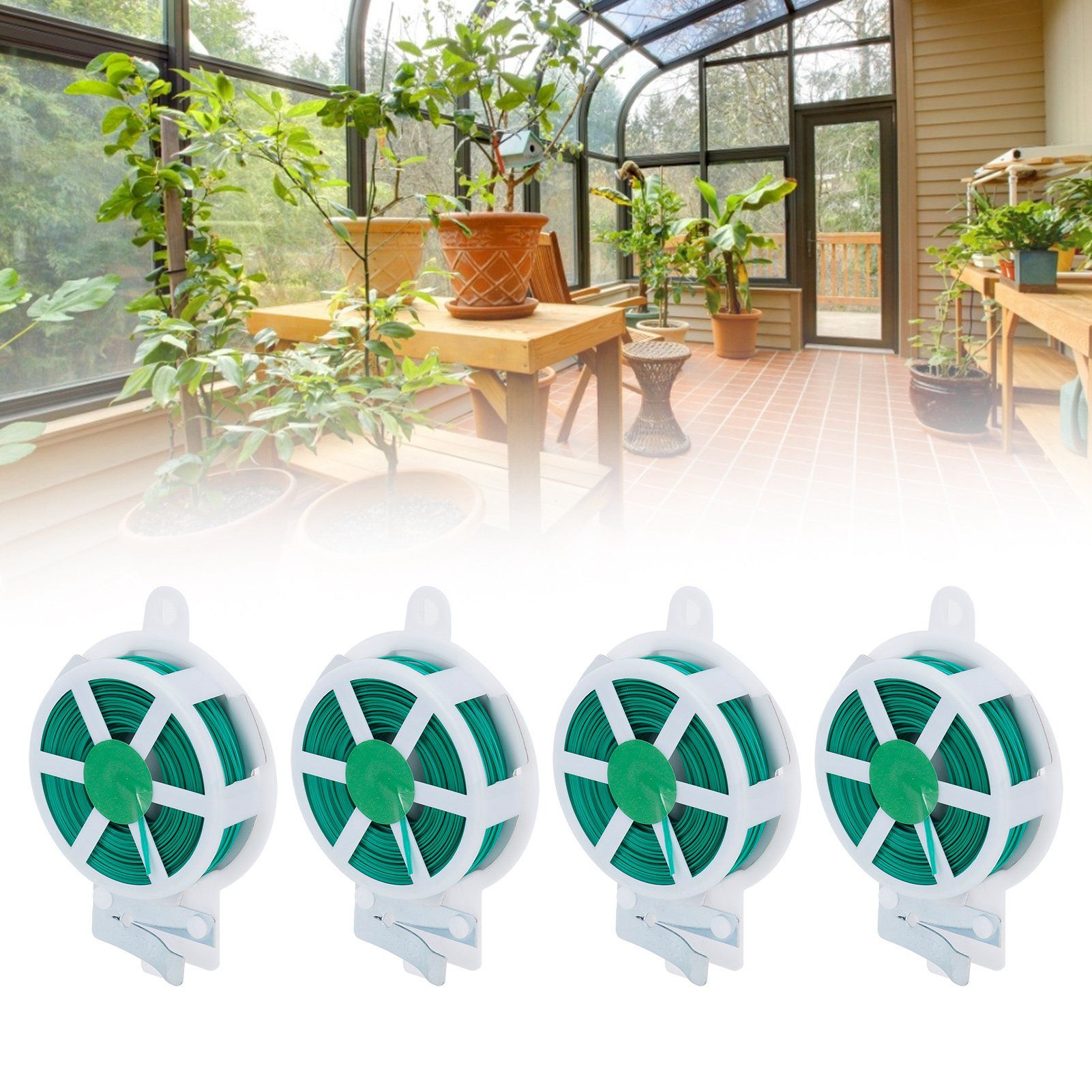 4Pcs Garden Plant Ties with Cutter Climbing Plants Flower Support Strap Ties view 12