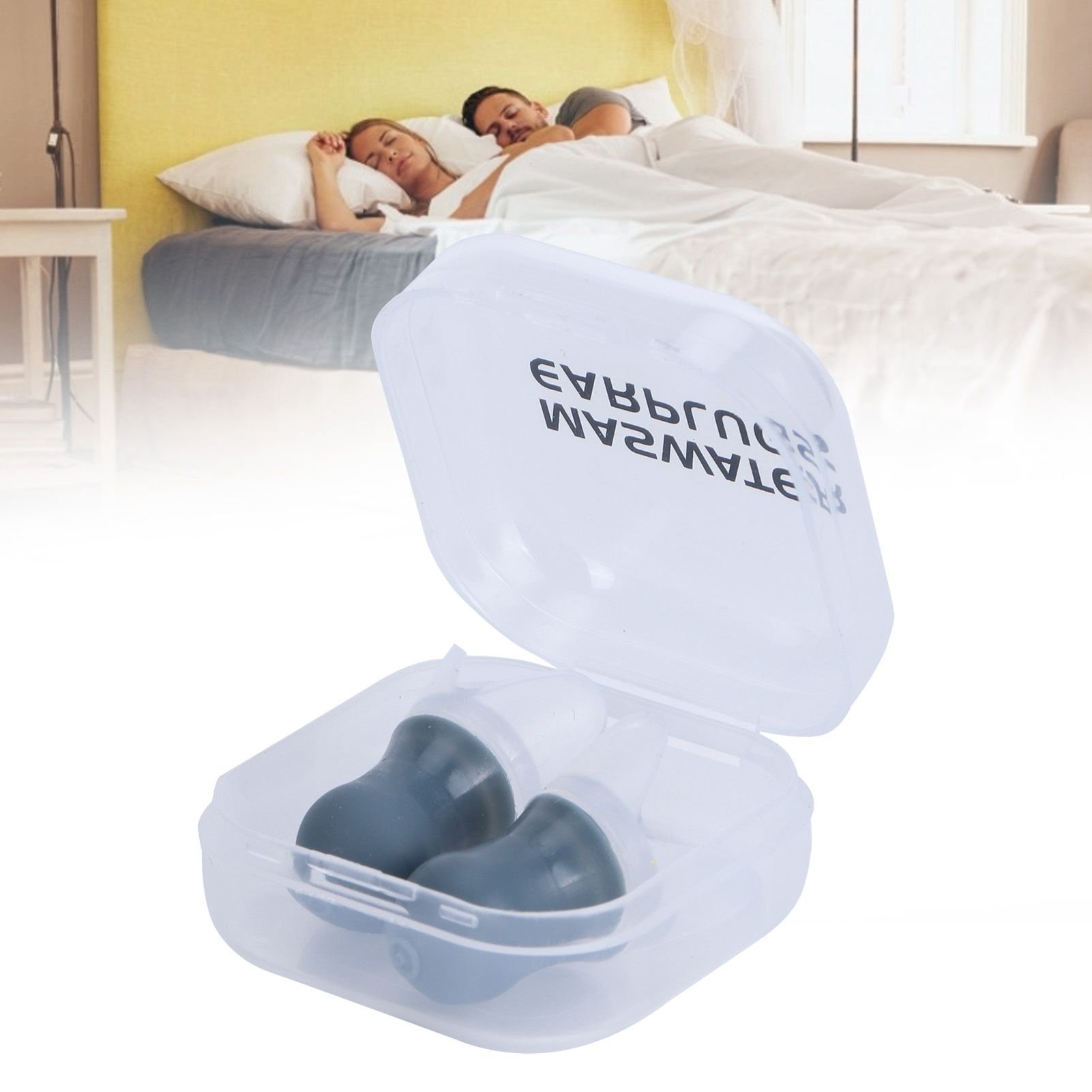 2Pcs Ear Plugs Waterproof Noise Reduction Silicone Protective Earplug for view 12