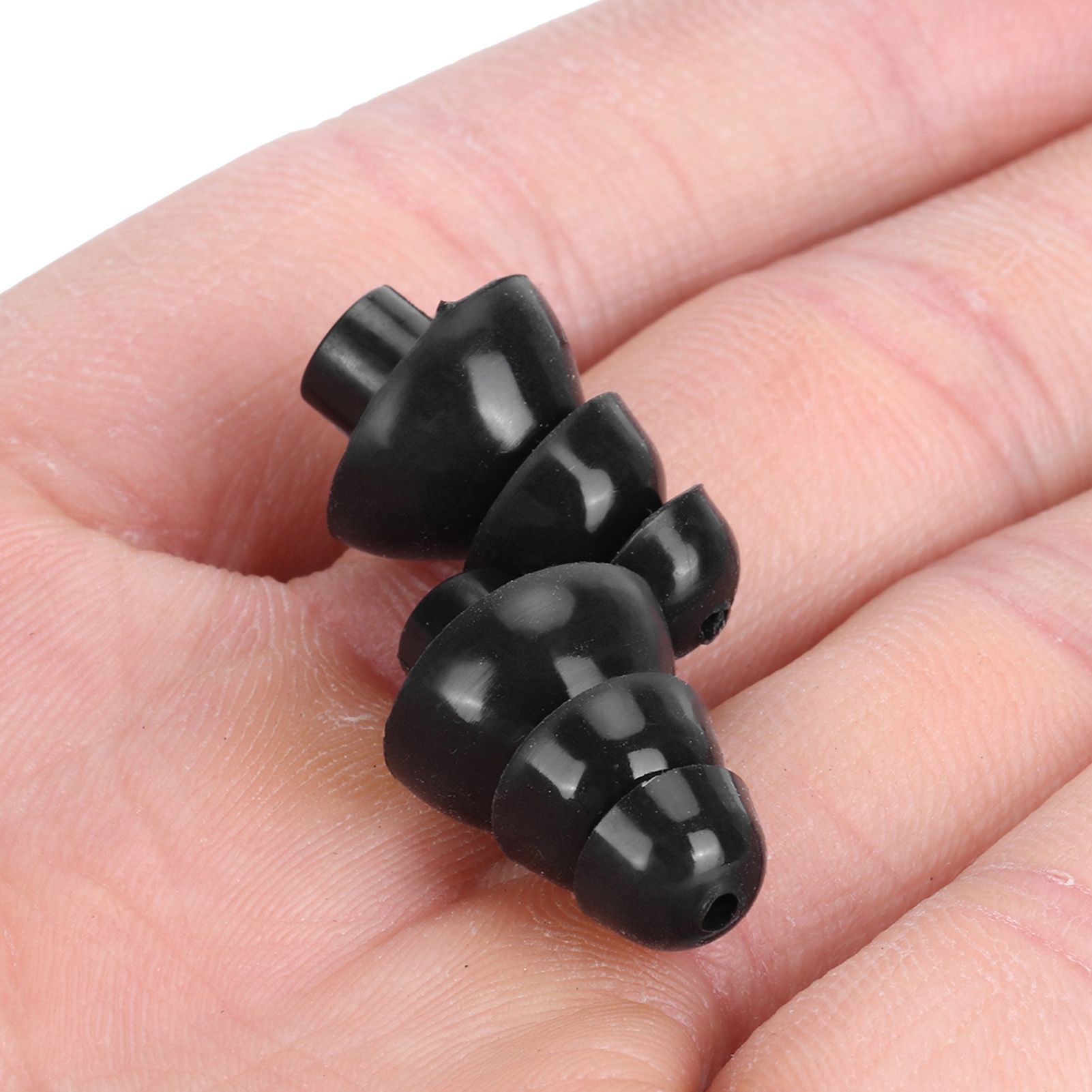Black Ear Plugs Reusable Noise Reduction Waterproof Swimming Earplugs with Filter view 4