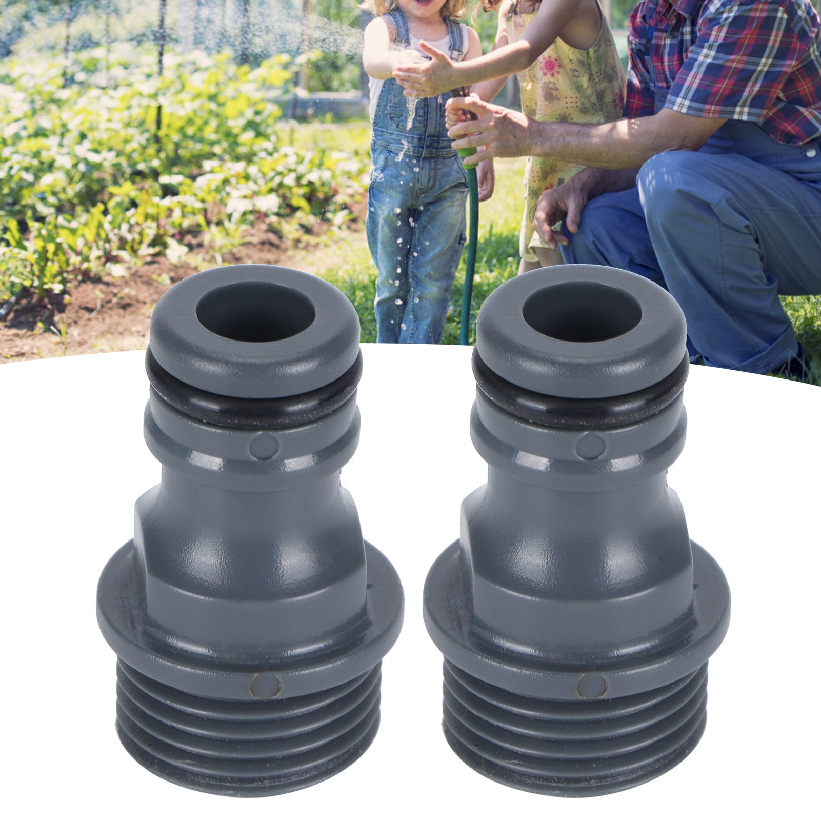 2Pcs G1/2 Male Thread Quick Connector Nipple Garden Hose Tap Nipple Adapter view 12