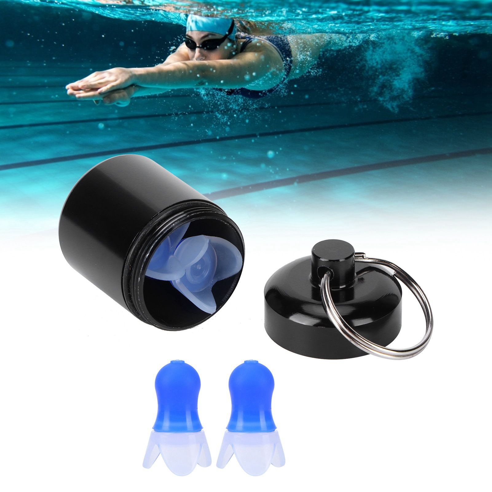 Waterproof Ear Plugs with Filter Noise Reduction Reusable Earplug Protector view 11