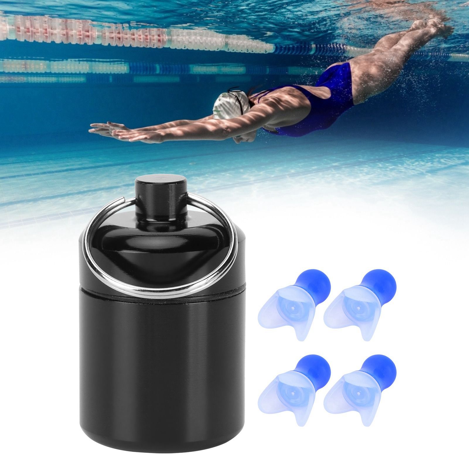 Waterproof Ear Plugs with Filter Noise Reduction Reusable Earplug Protector view 12